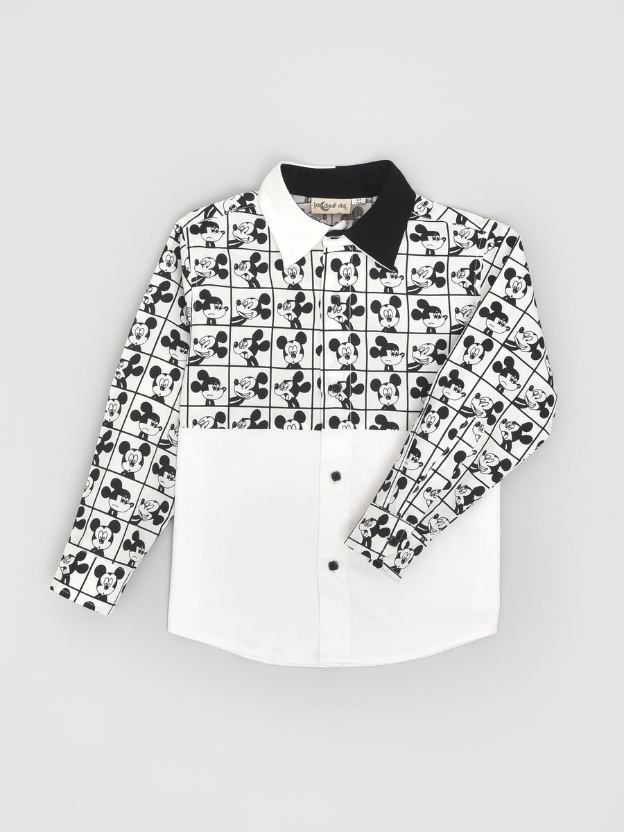 Black & White Mickey Mouse Shirt