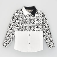 Black & White Mickey Mouse Shirt front