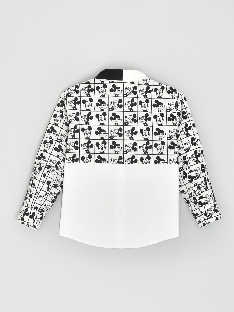Black & White Mickey Mouse Shirt back