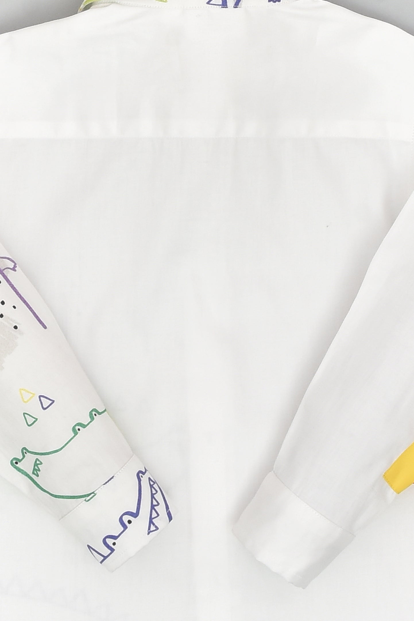 Eye Catching Spikes in The Alligator White Shirt for Boys