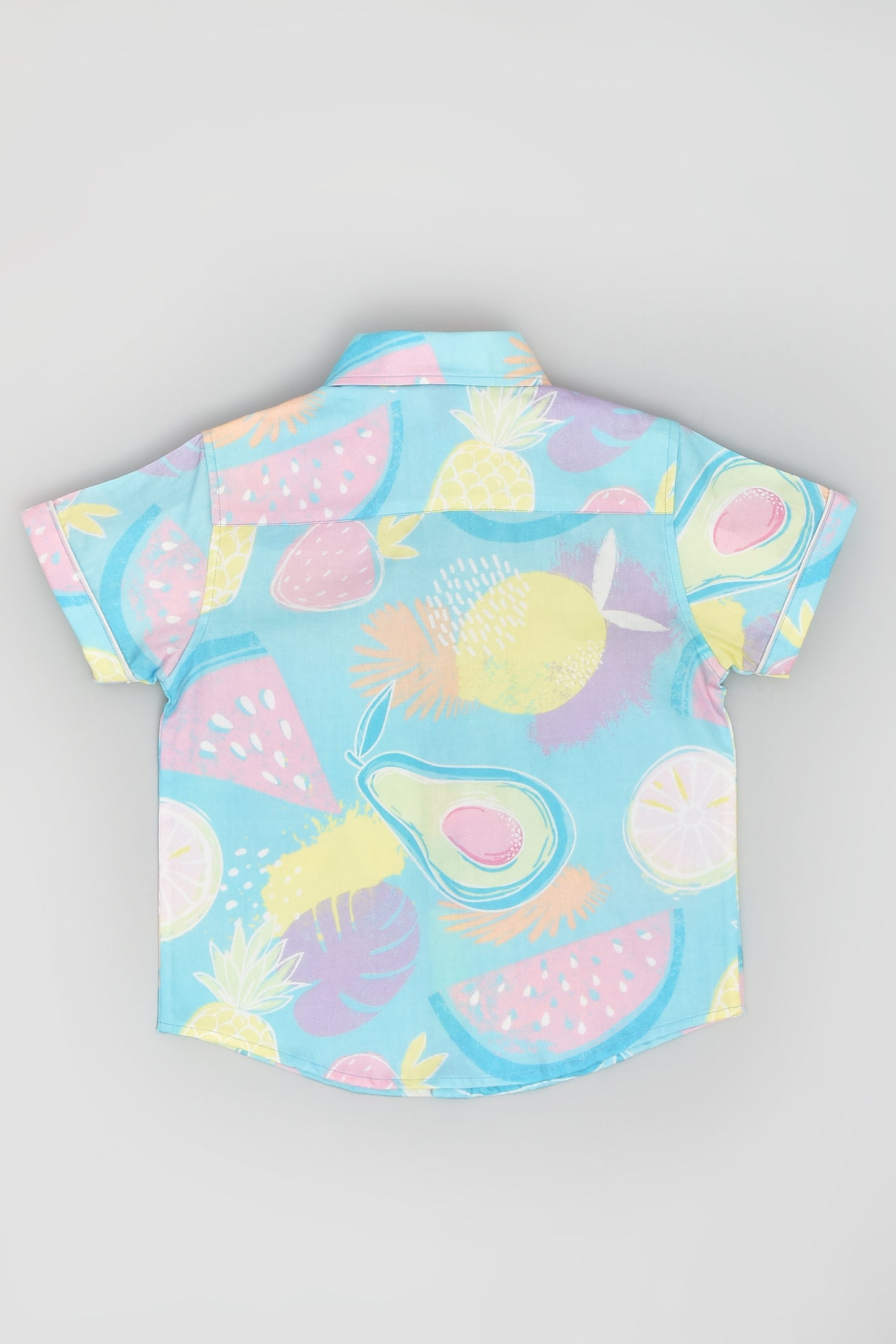Summer Fruits Splash Half Sleeve Colourful Shirt for Boys