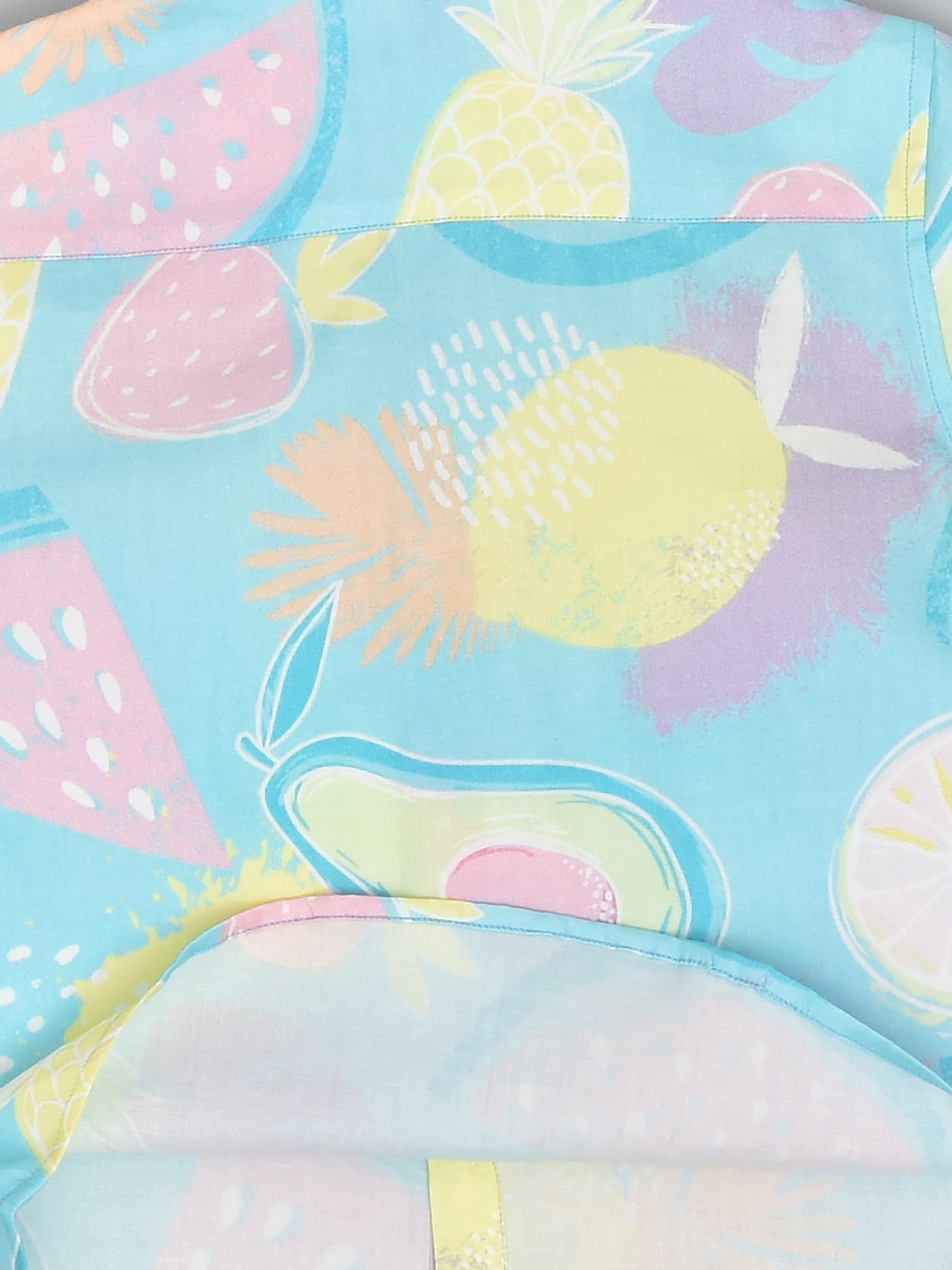 Summer Fruits Splash Half Sleeve Colourful Shirt for Boys