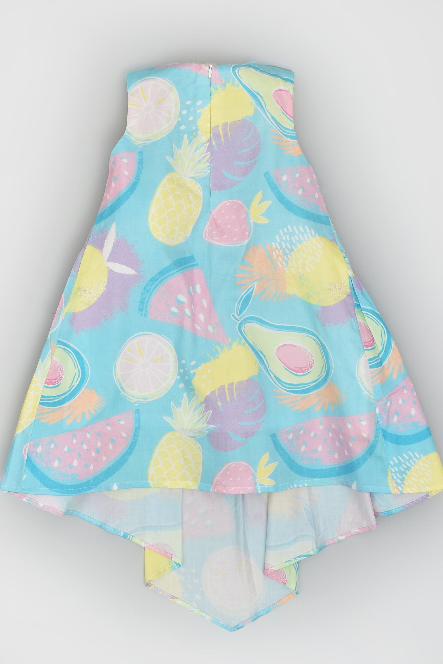 Summer Fruits Splash High-Low Dress