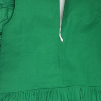 Emerald Green Party Dress with Bow
