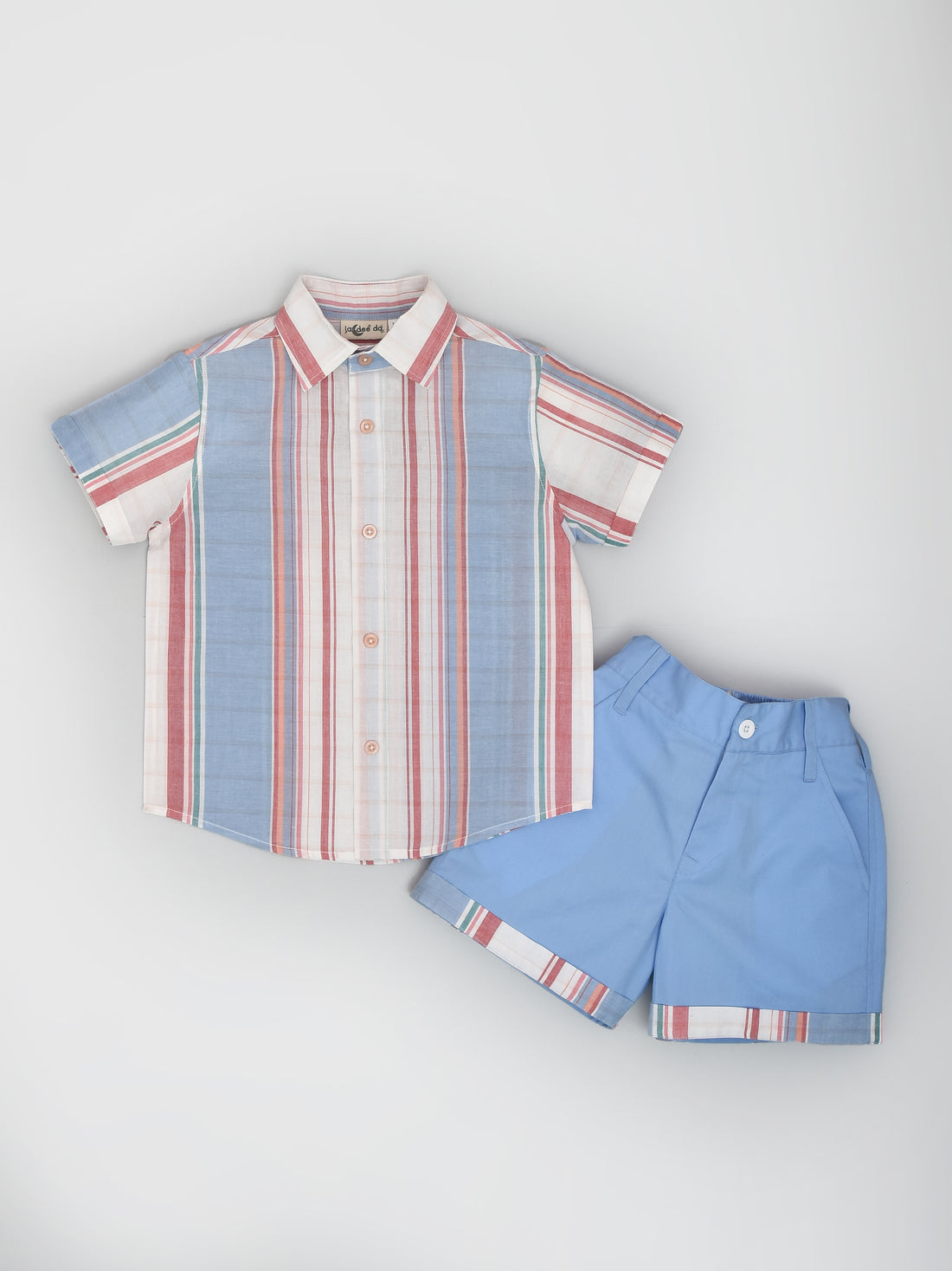 Multicoloured Shirt & Shorts