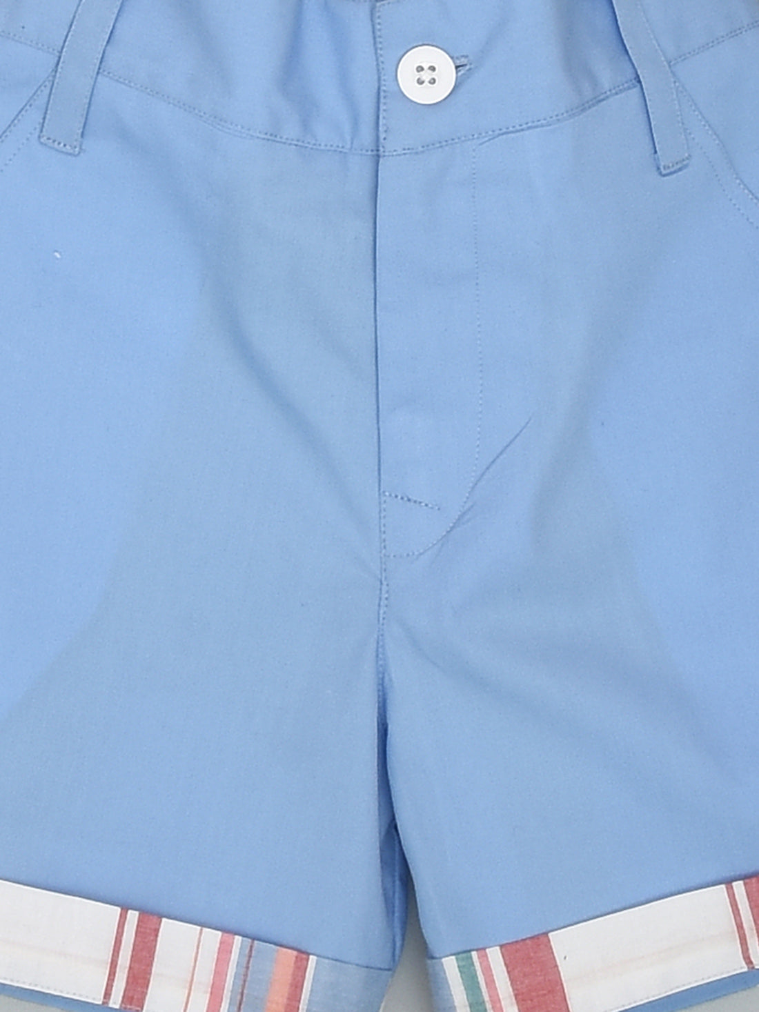 Blue Shorts with Stripes