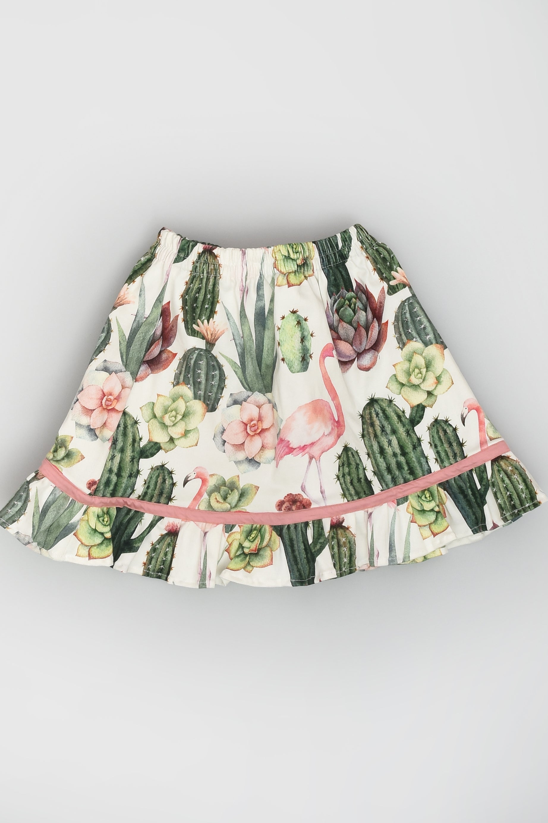 Cactus Flamingo Skirt