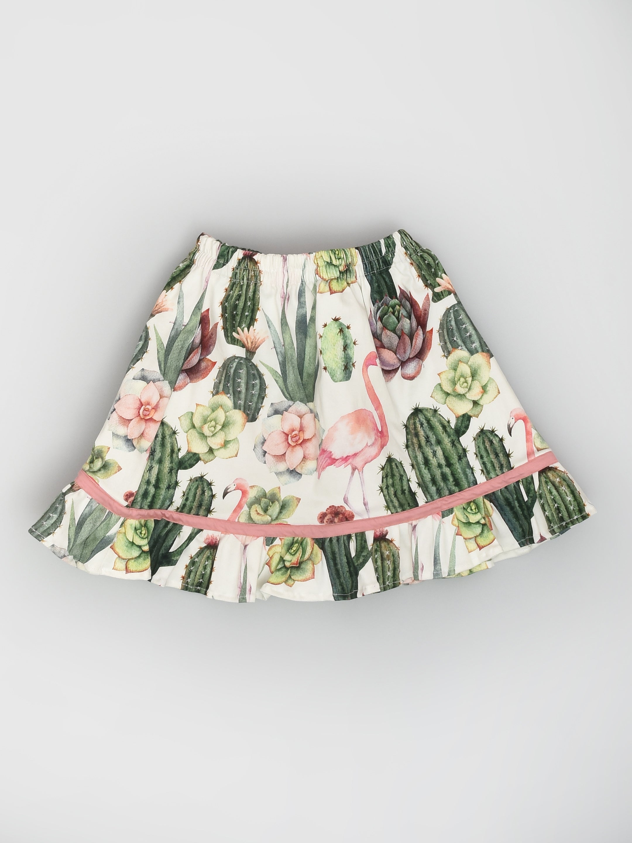 Cactus Flamingo Skirt