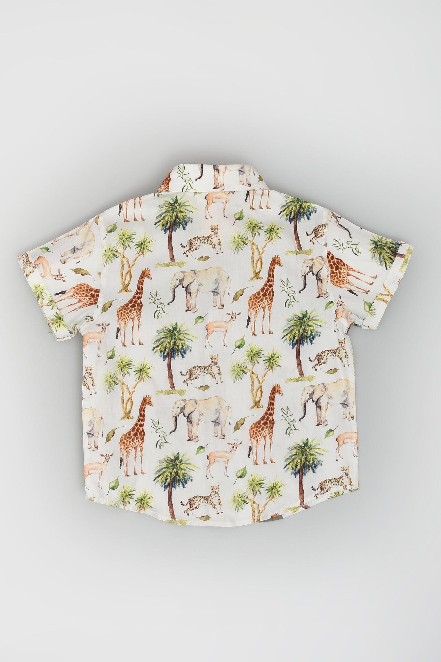 Jungle Print Paneled Shirt
