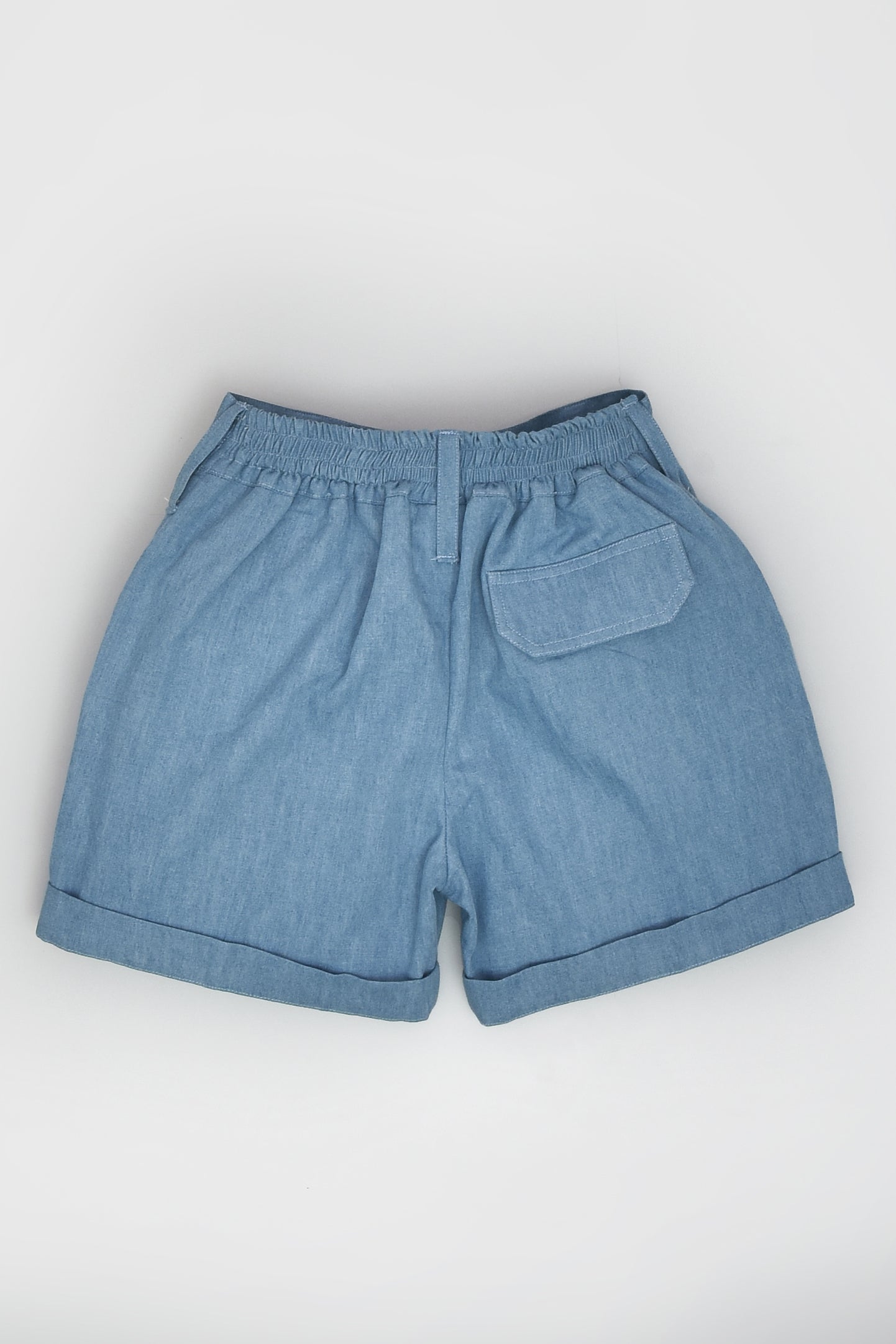 Solid Denim Short