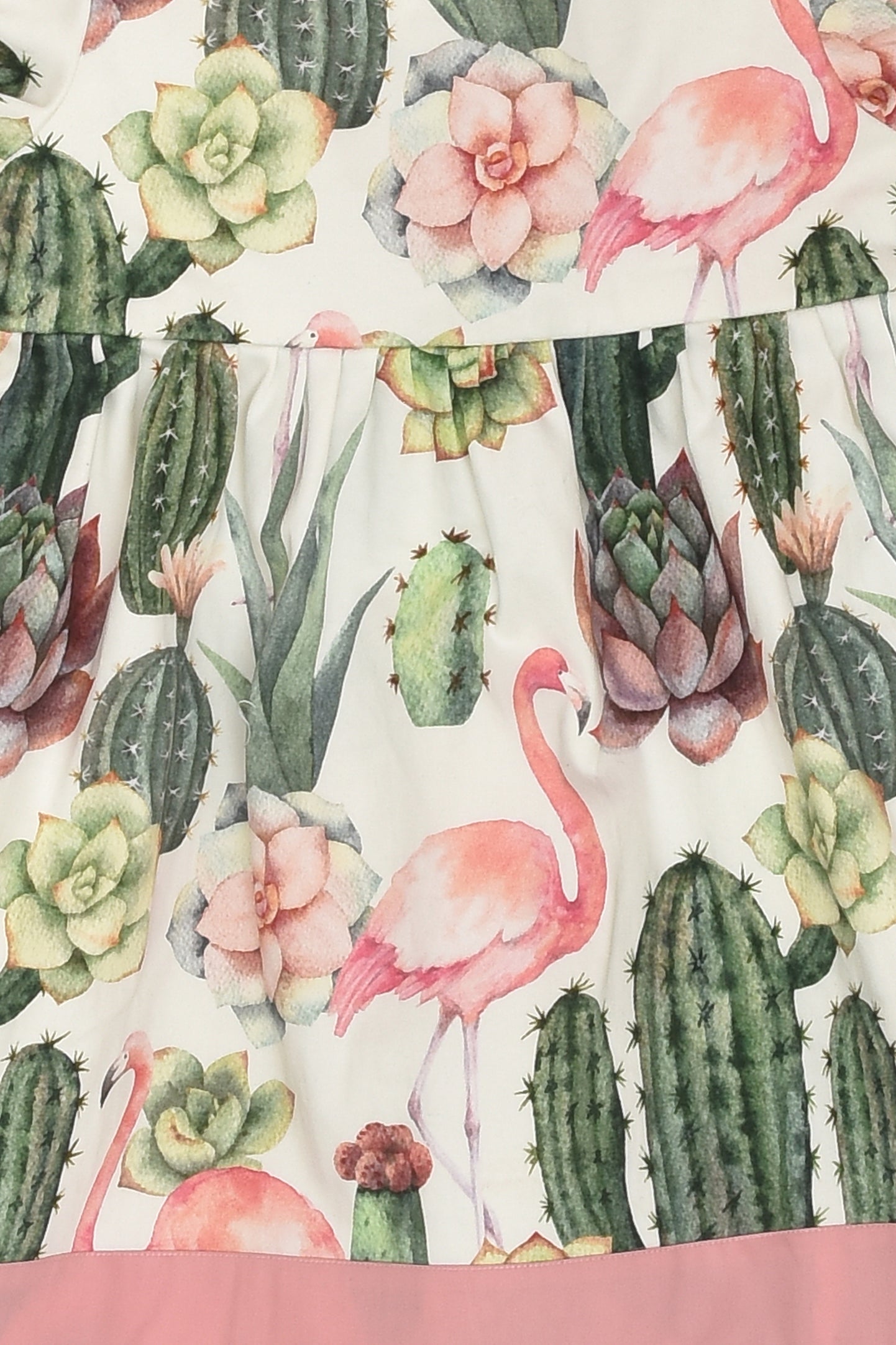 Cactus and Flamingo Dress