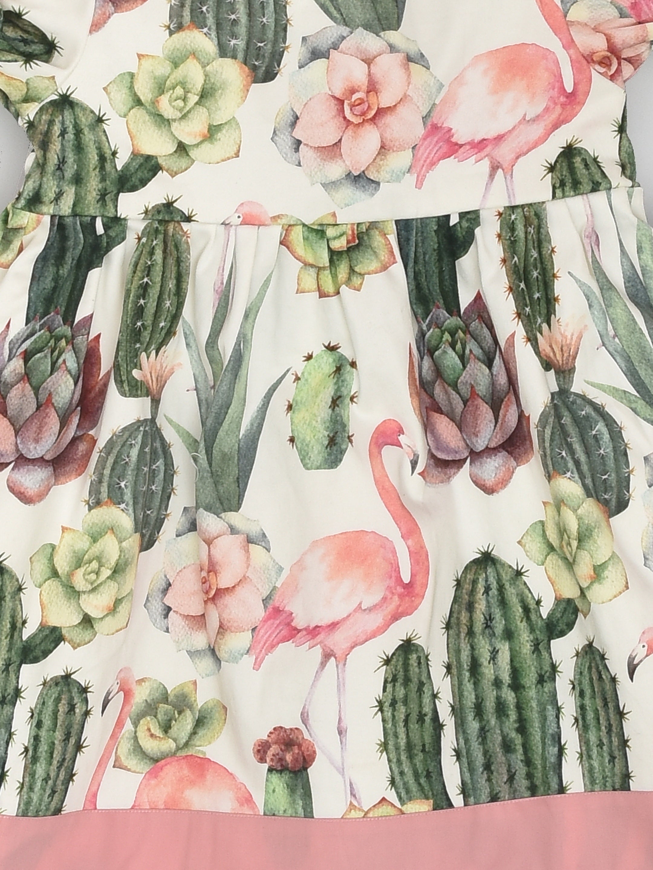 Cactus and Flamingo Dress