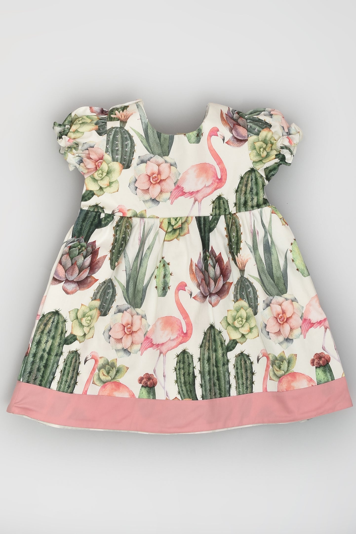 Cactus and Flamingo Dress