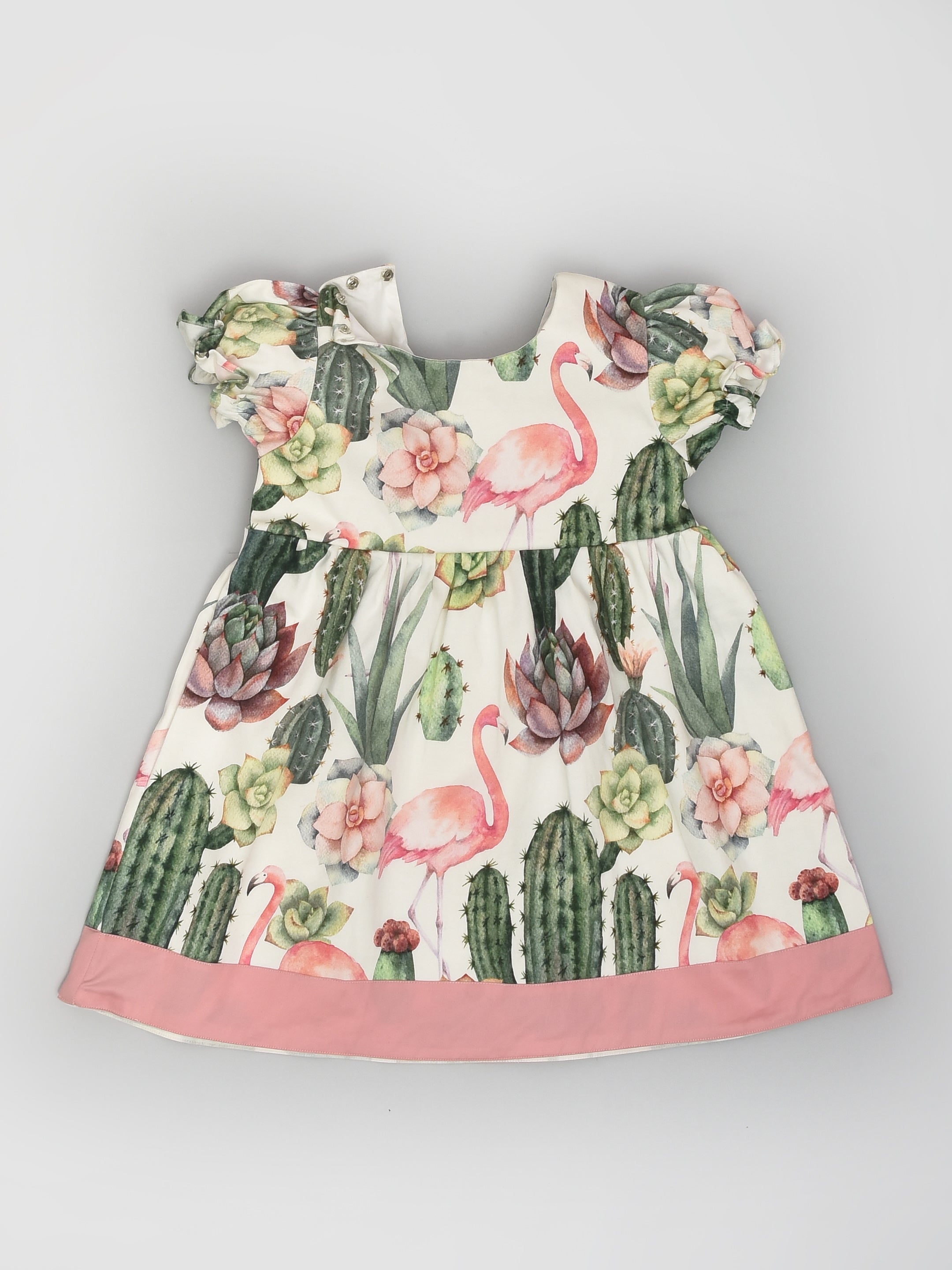 Cactus and Flamingo Dress