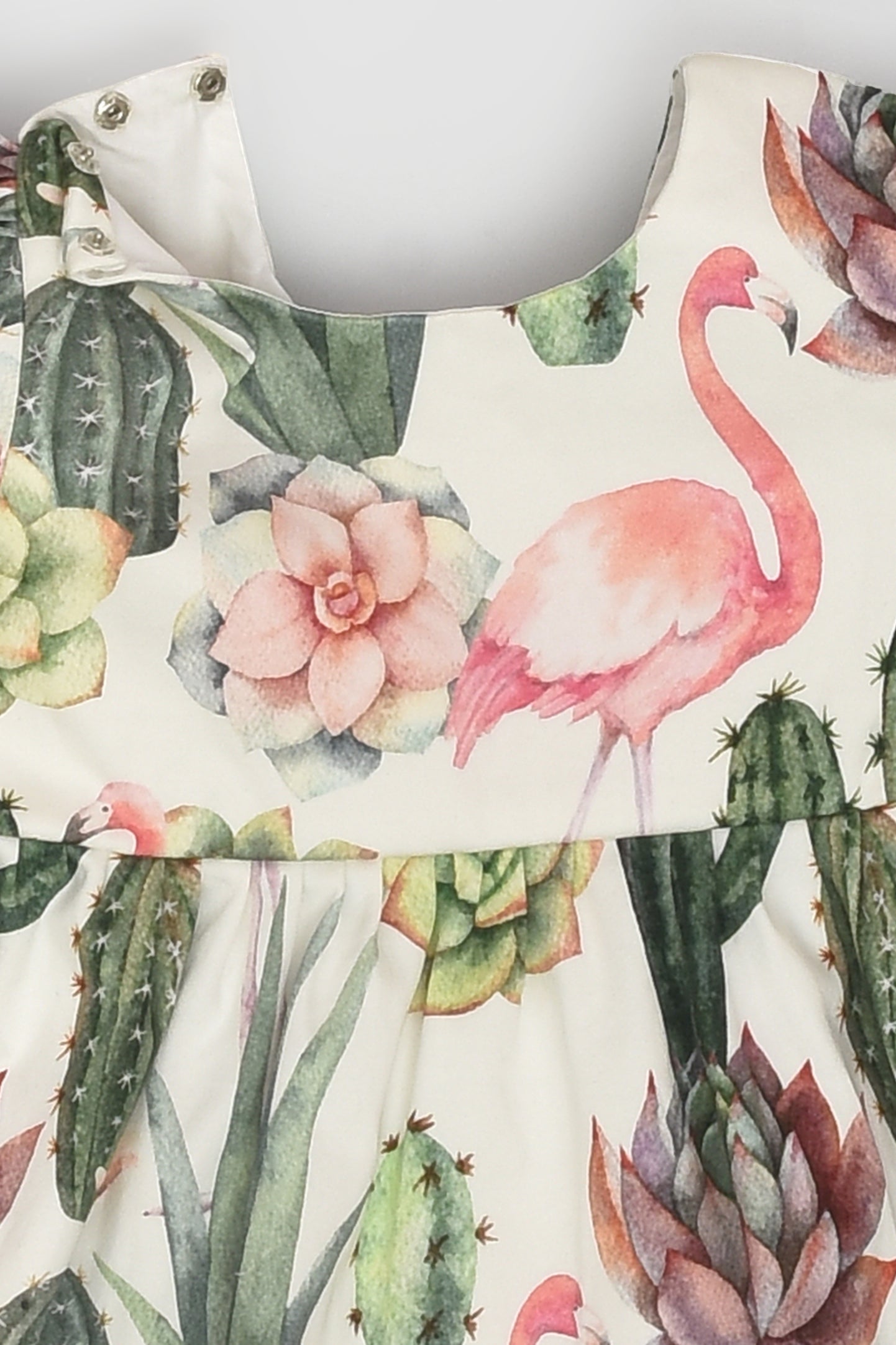 Cactus and Flamingo Dress