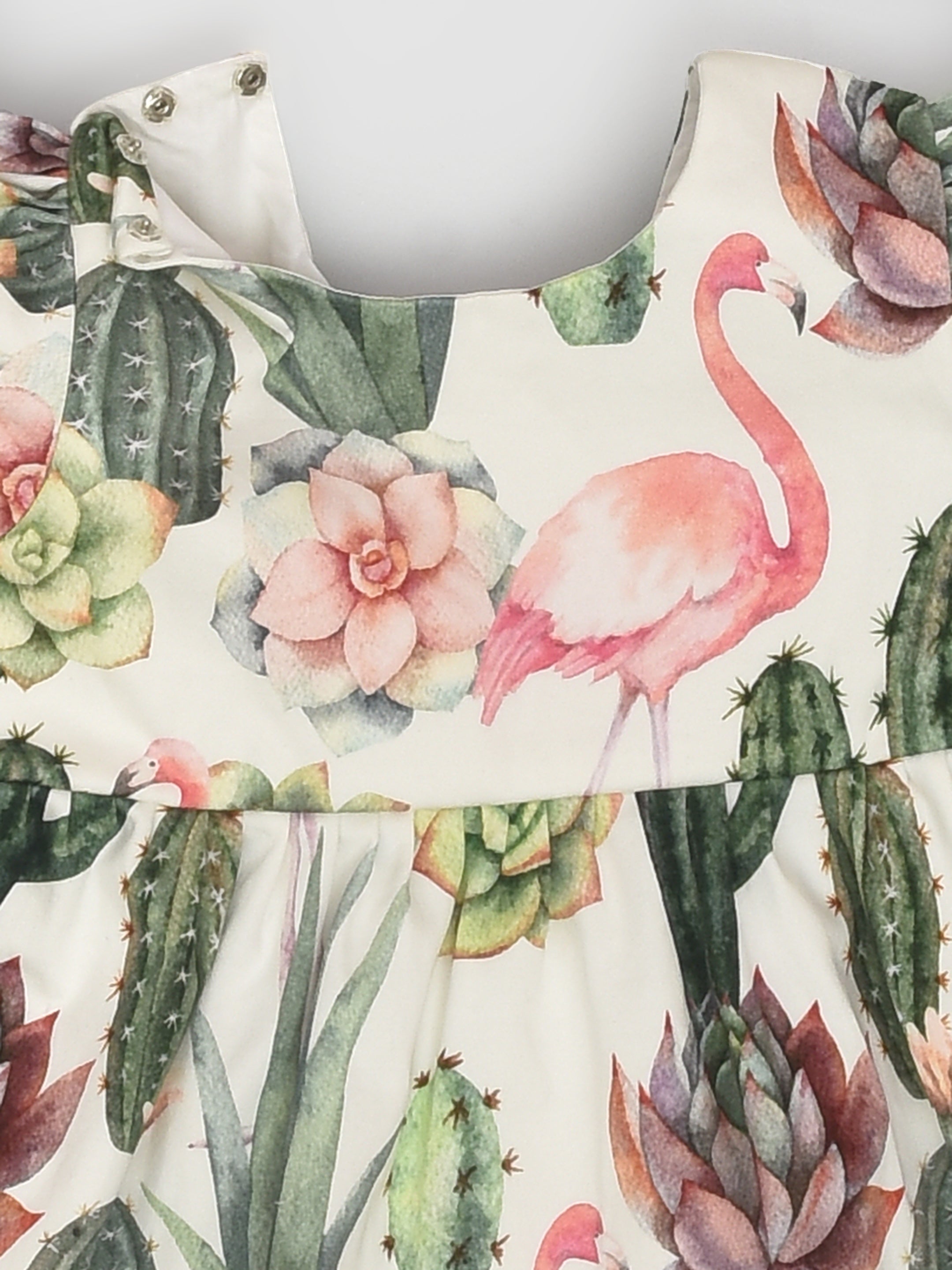 Cactus and Flamingo Dress