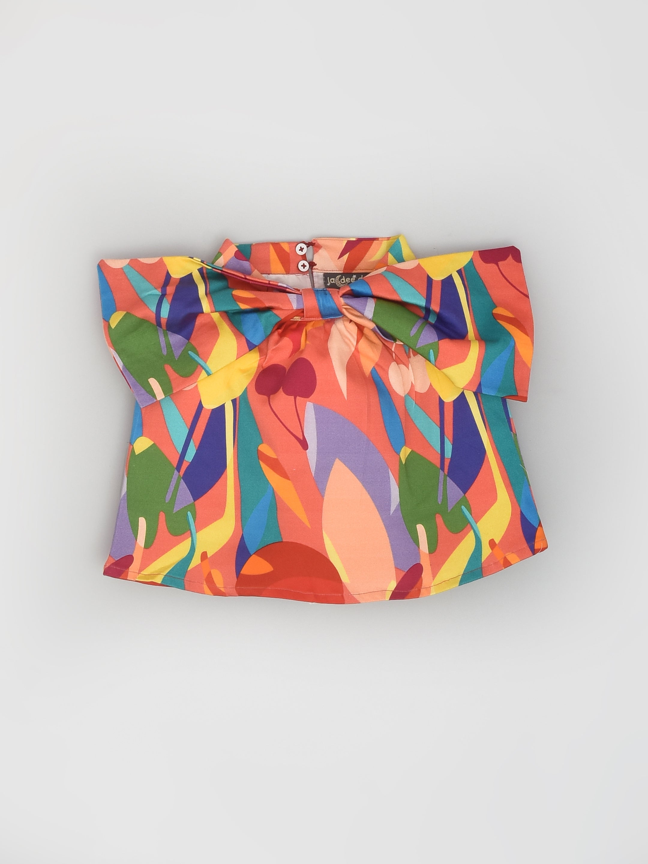 Pink Abstract Colourful Top