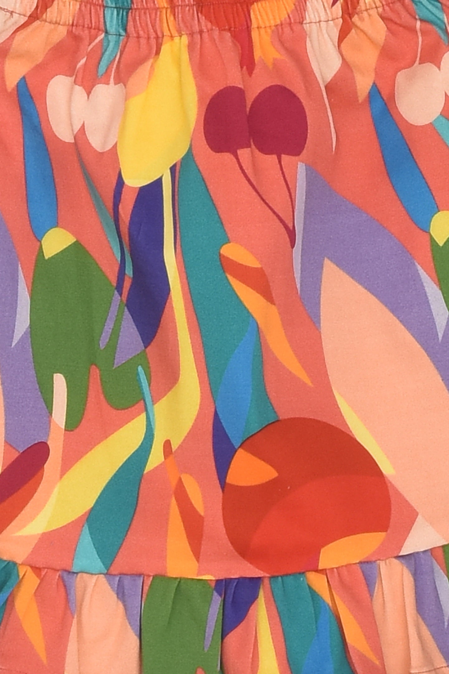 Pink Abstract Colourful Skirt