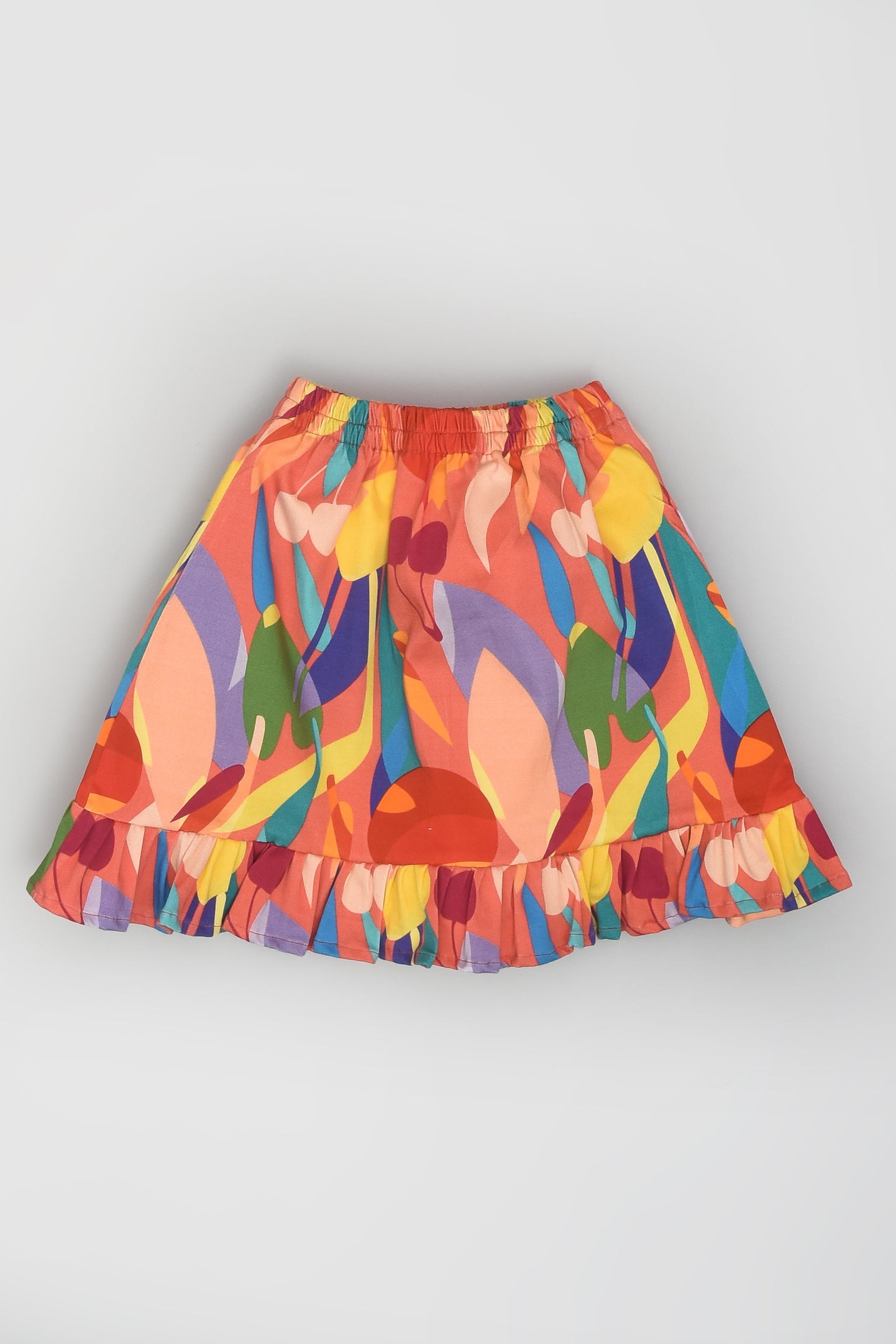 Pink Abstract Colourful Skirt