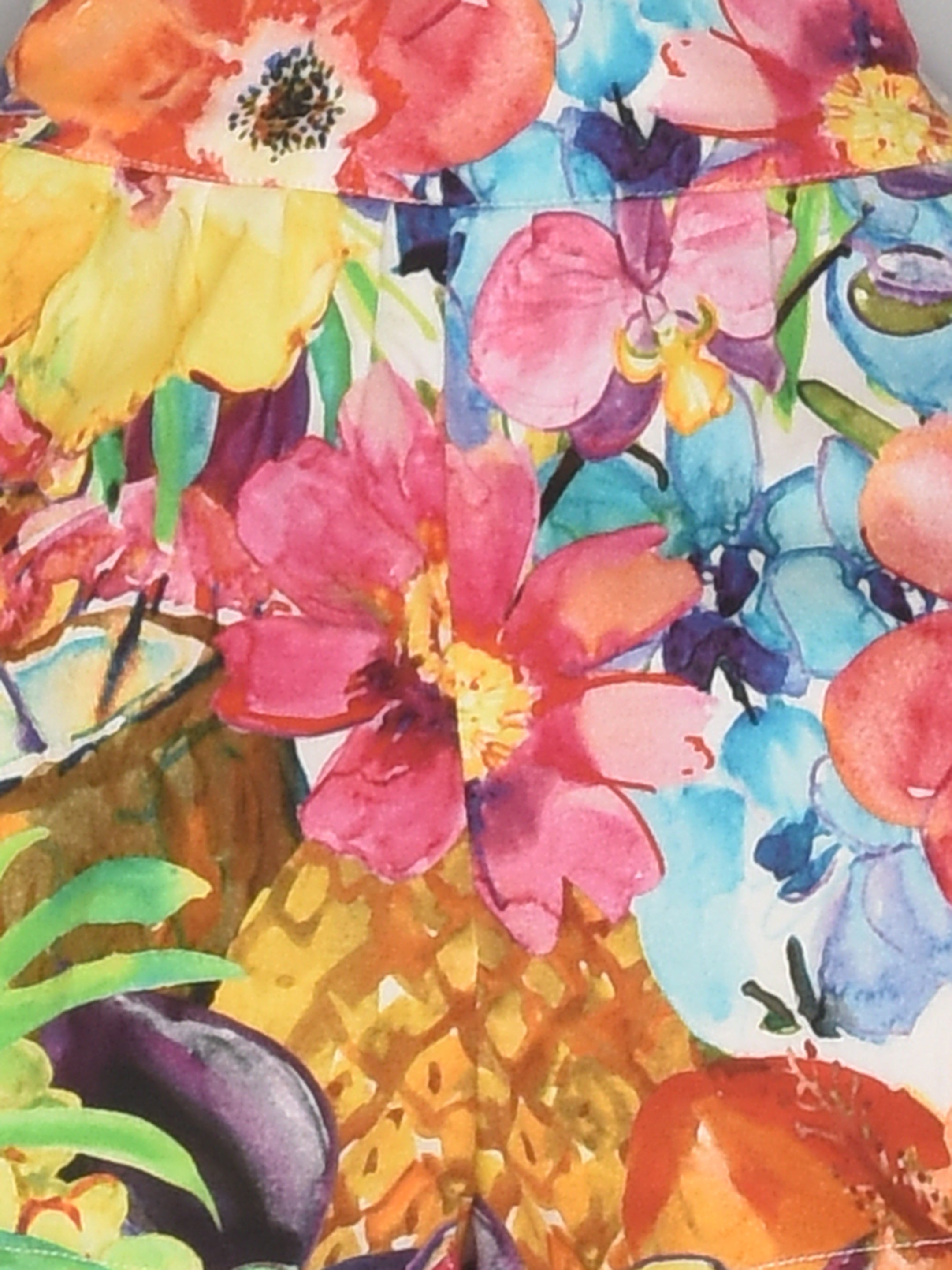 Pineapple Floral Shorts for Girls