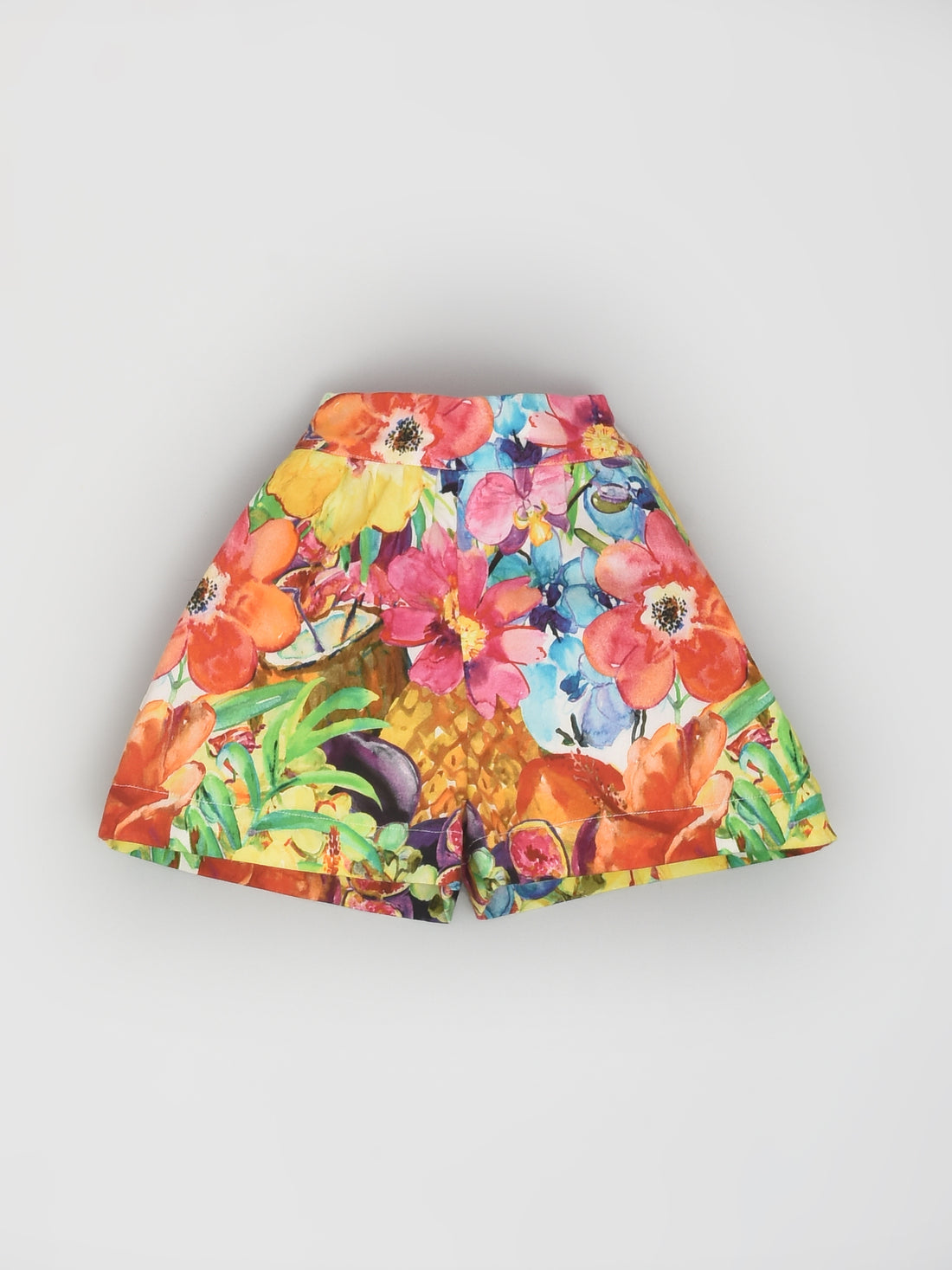 Pineapple Floral Shorts for Girls