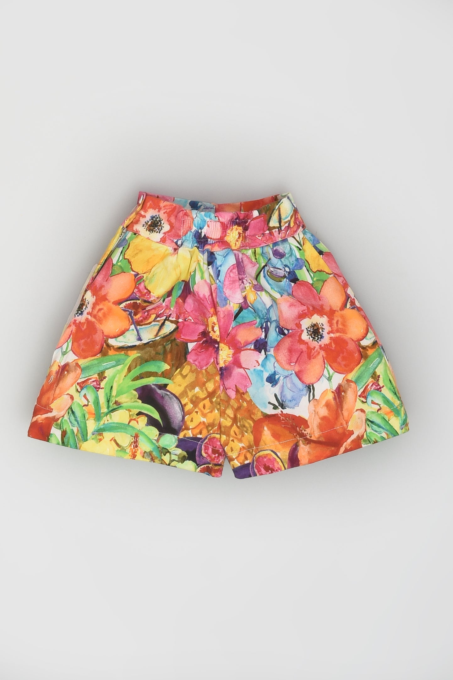Pineapple Floral Shorts for Girls