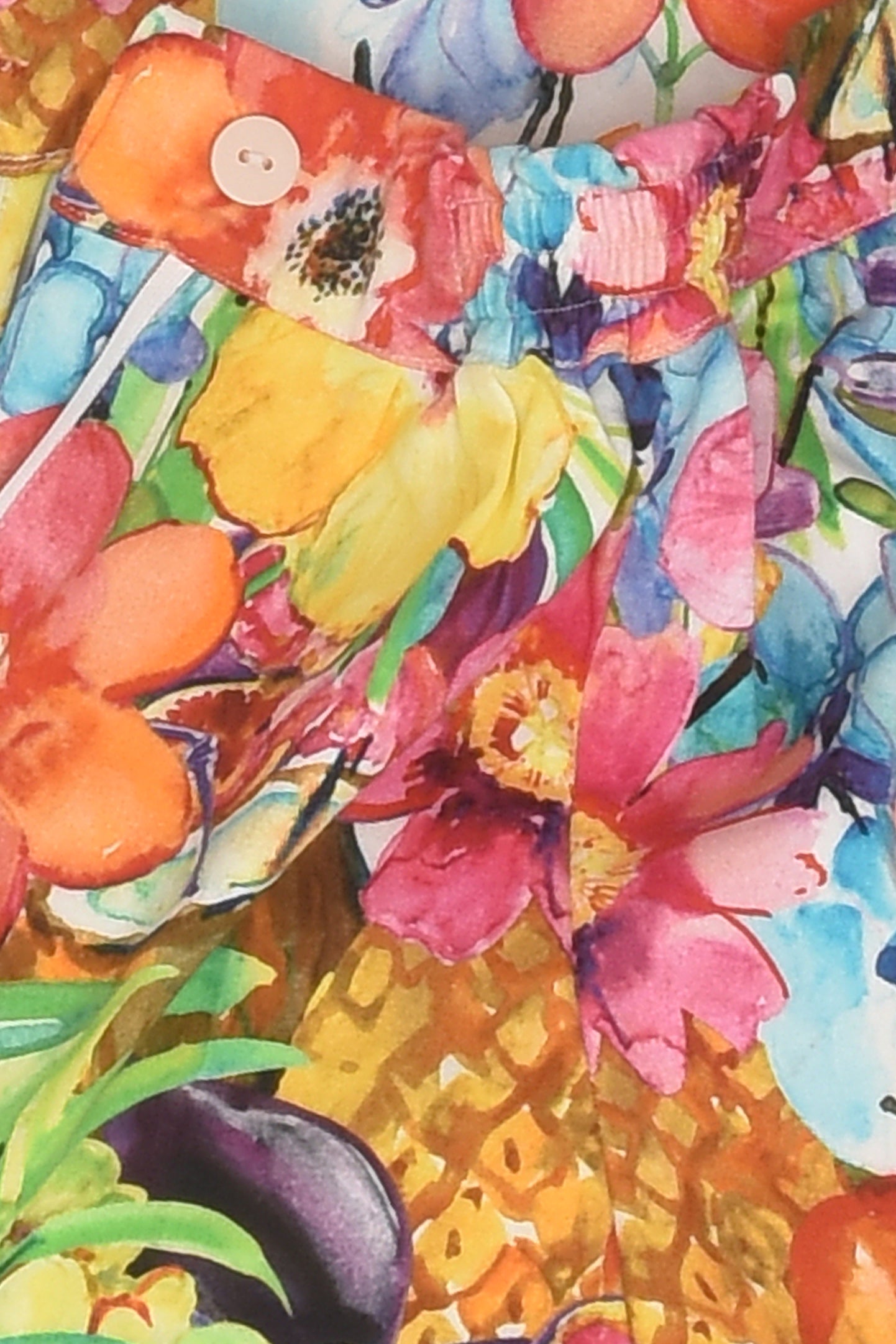 Pineapple Floral Shorts for Girls