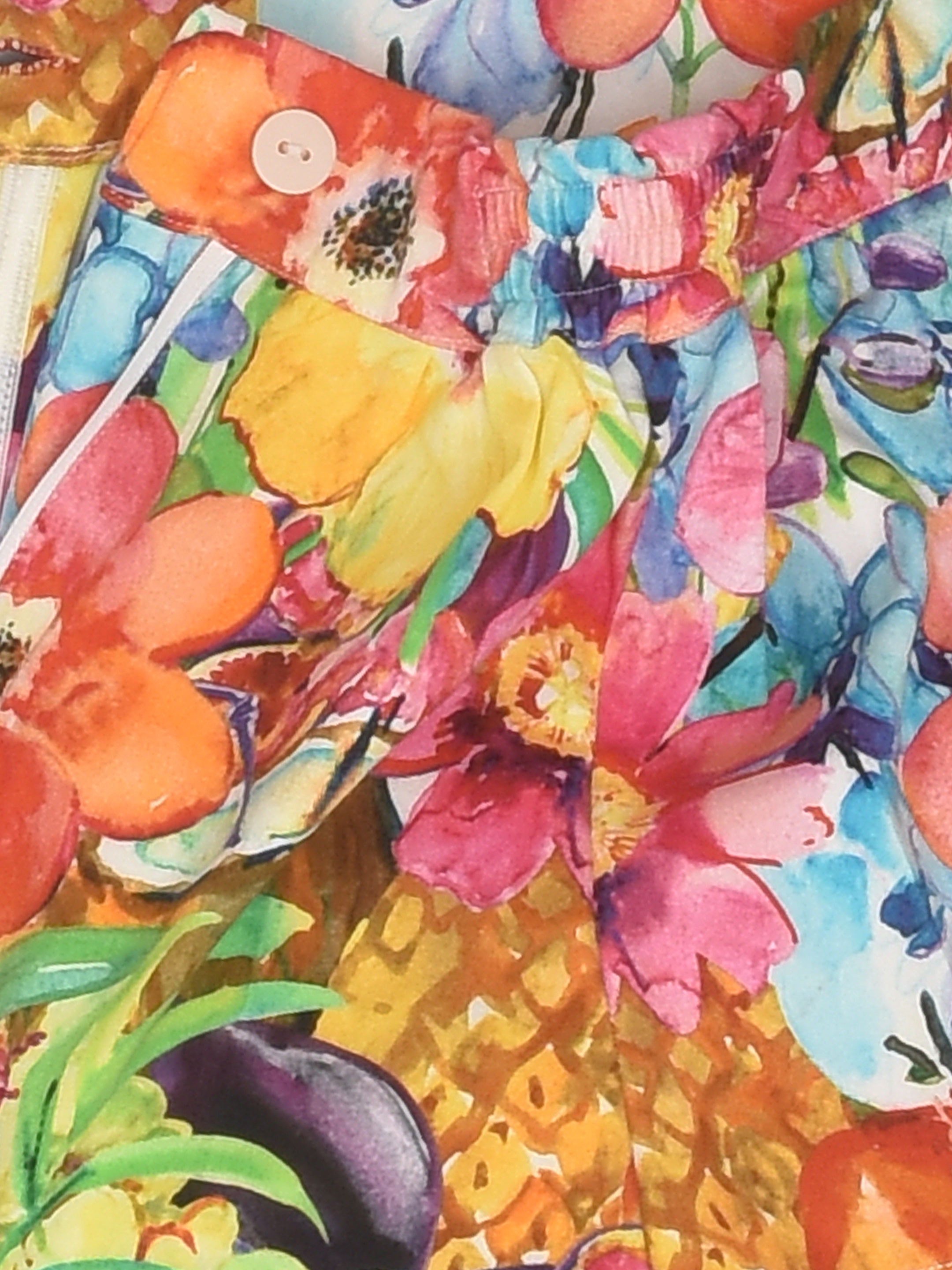 Pineapple Floral Shorts for Girls