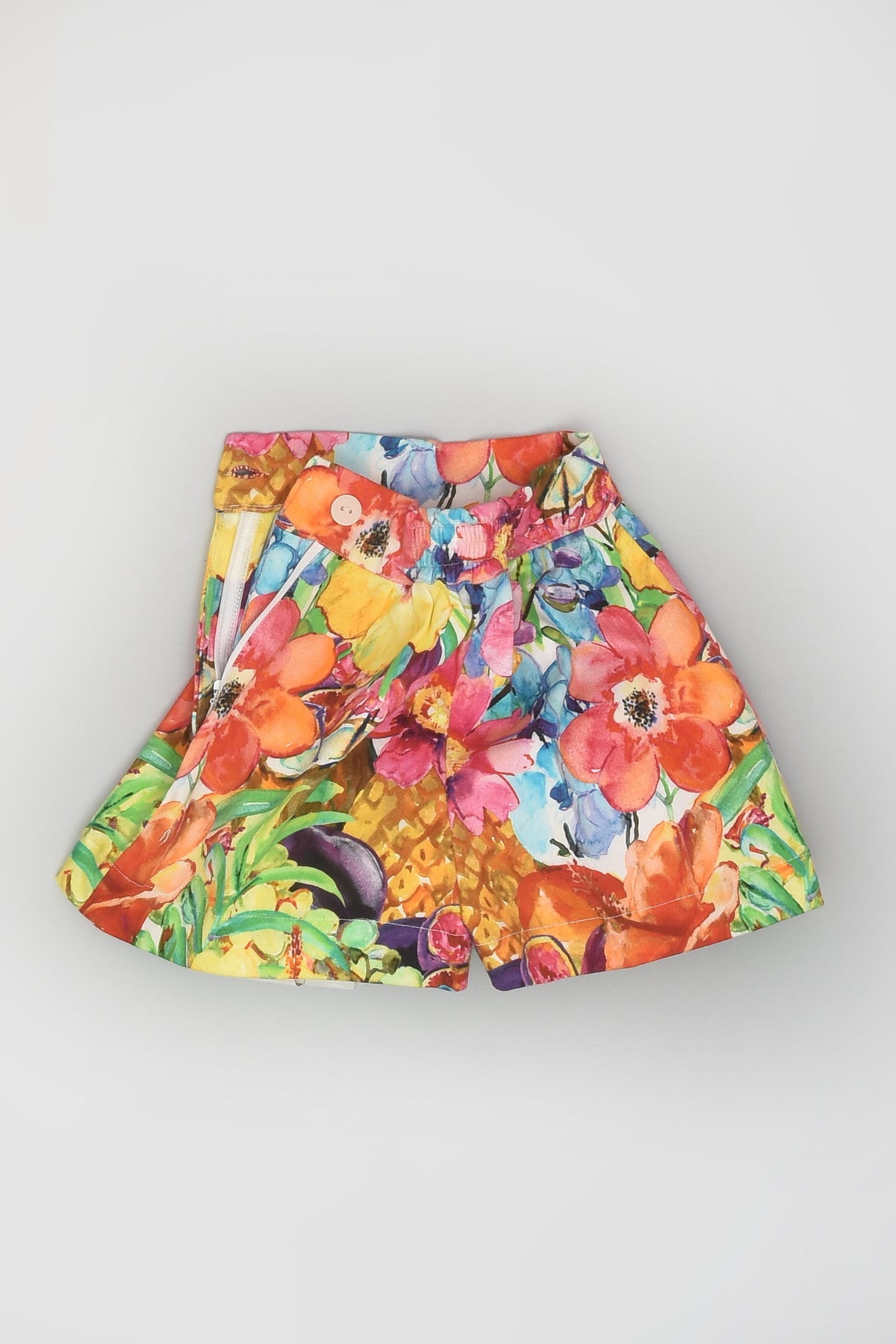 Pineapple Floral Shorts for Girls
