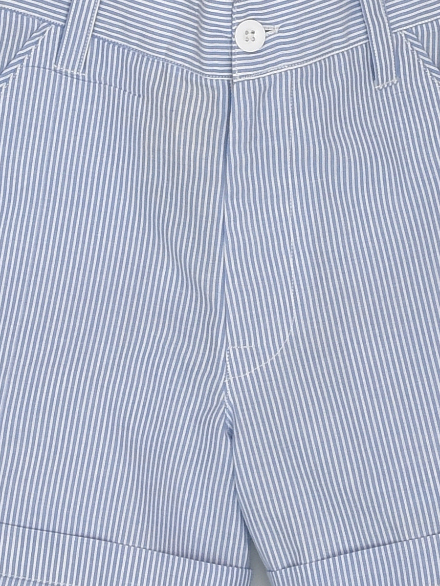 Blue white stripes shorts