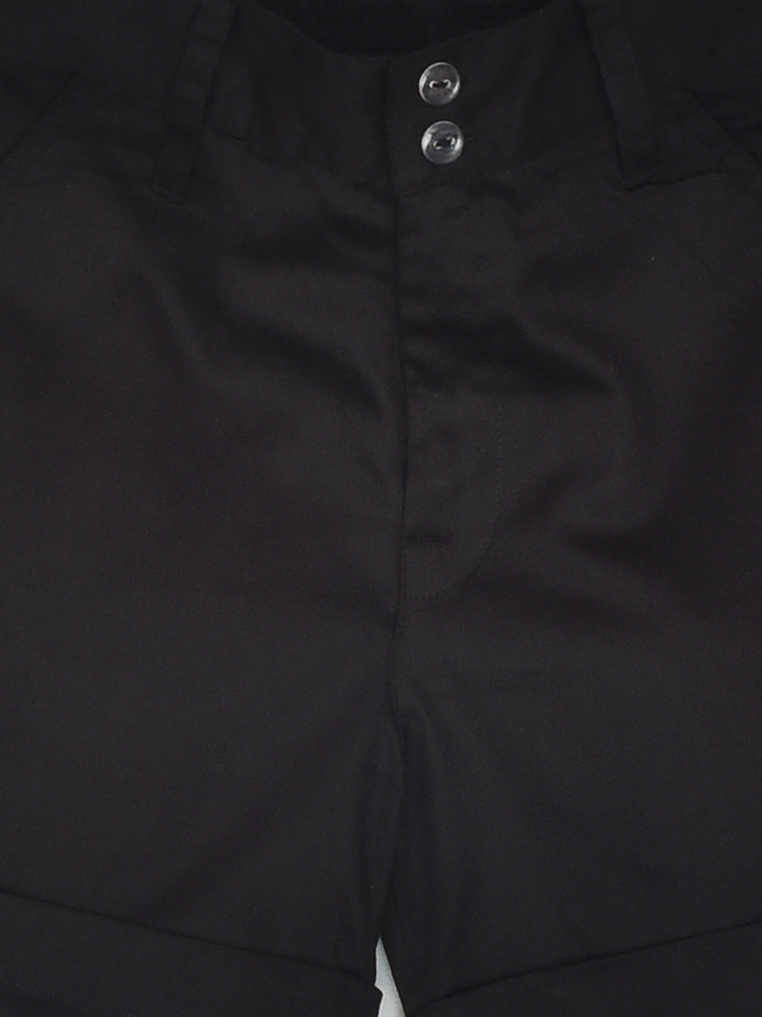 Red Tractor Printed Half Sleeve Shirt with White Panel at Bottom With Black Shorts Set for Boys