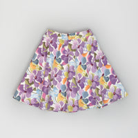 Purple Floral Skirt