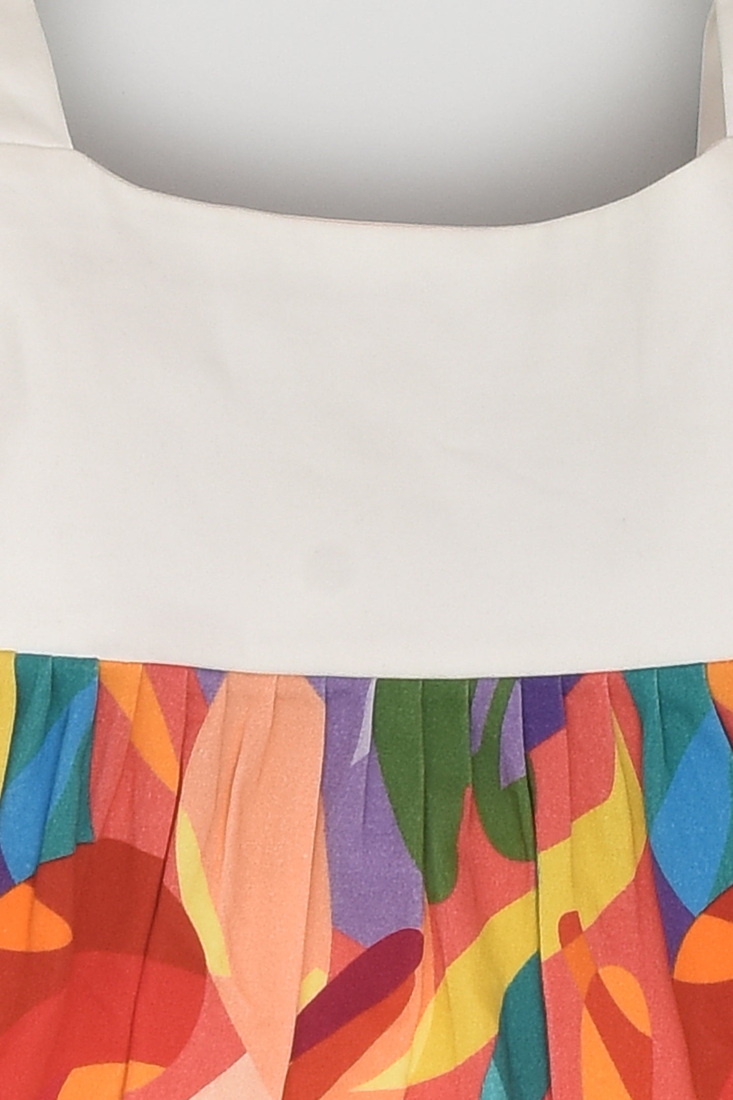 Half Half Pink Abstract Dress