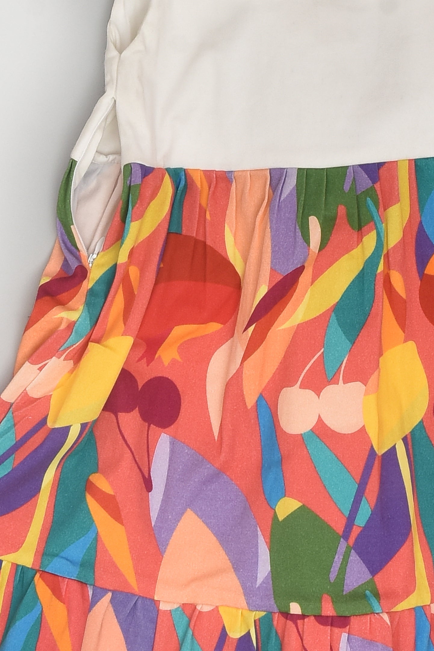 Half Half Pink Abstract Dress