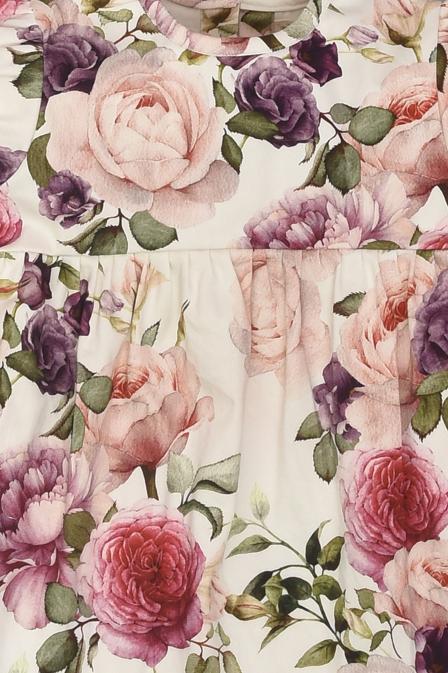 Rose Print Floral Dress