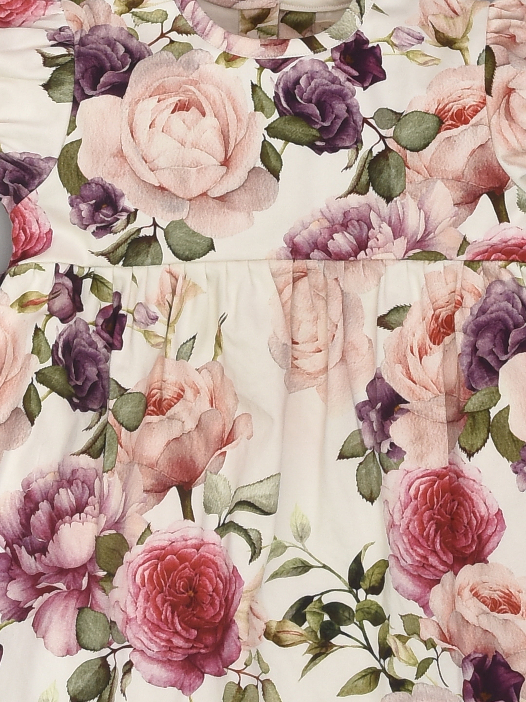 Rose Print Floral Dress