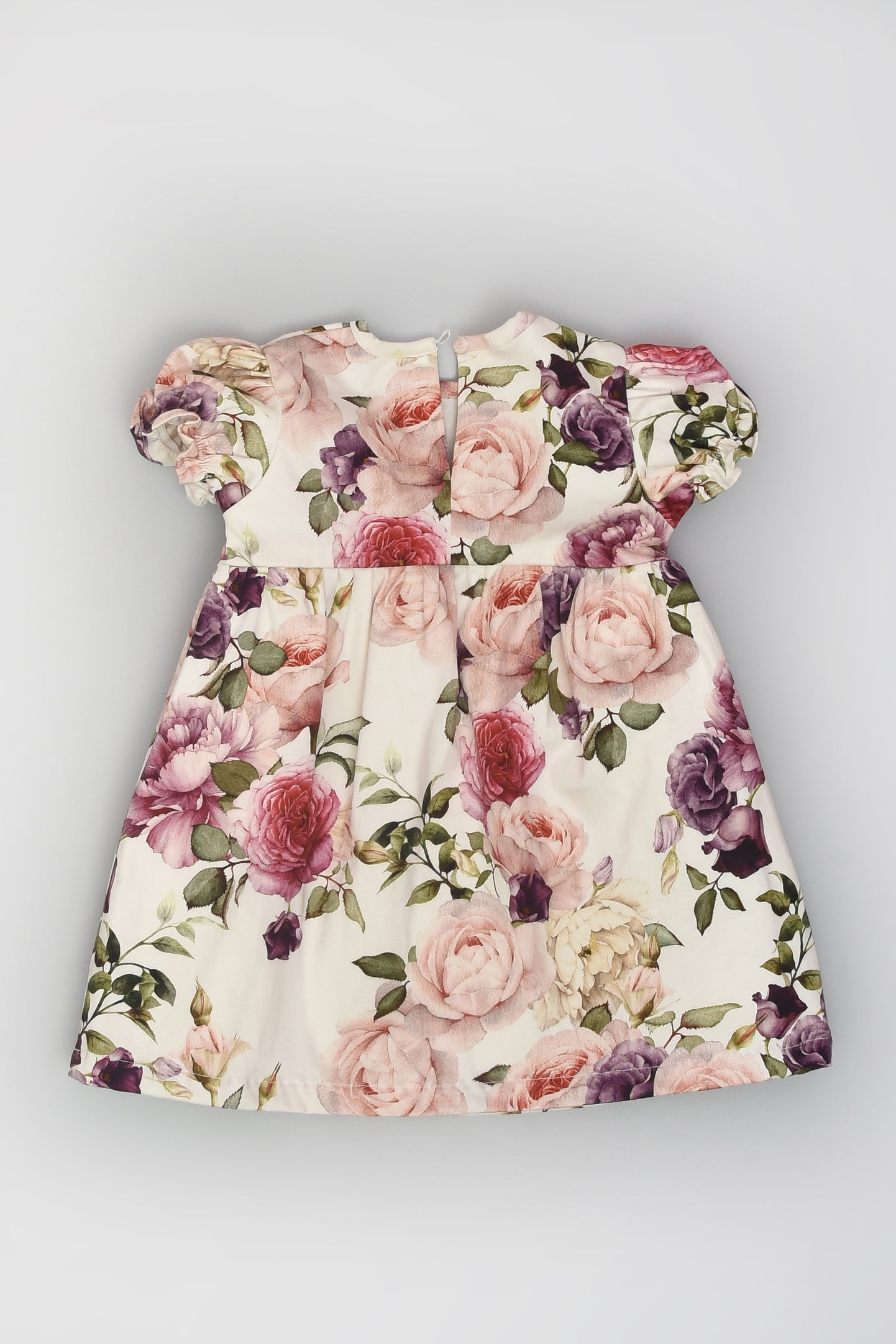 Rose Print Floral Dress