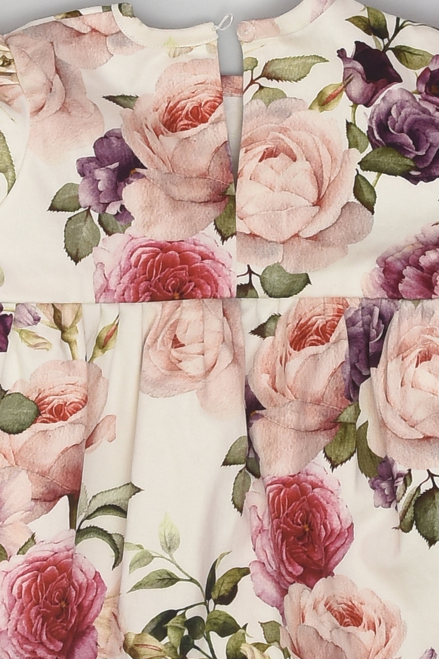 Rose Print Floral Dress