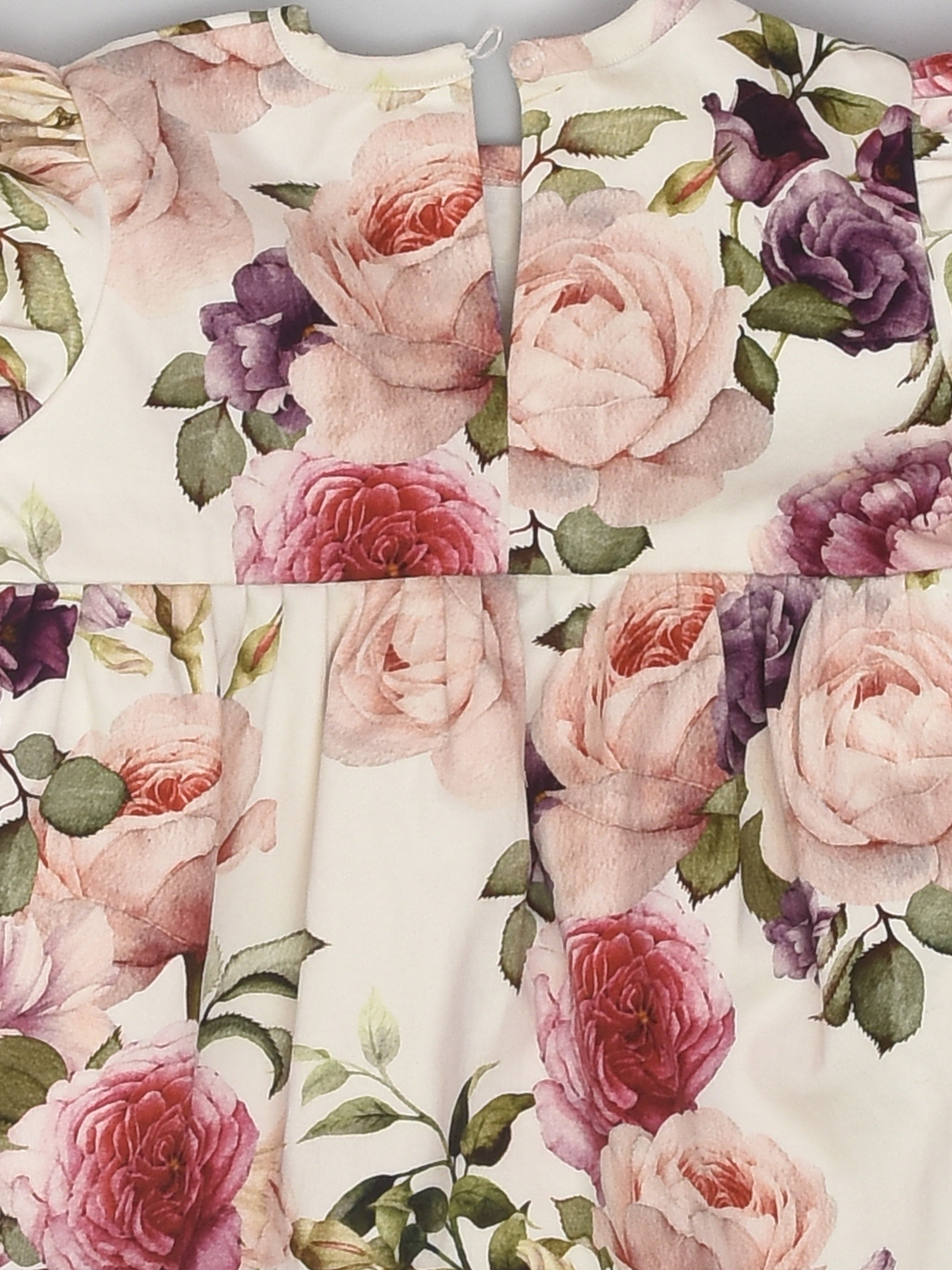 Rose Print Floral Dress