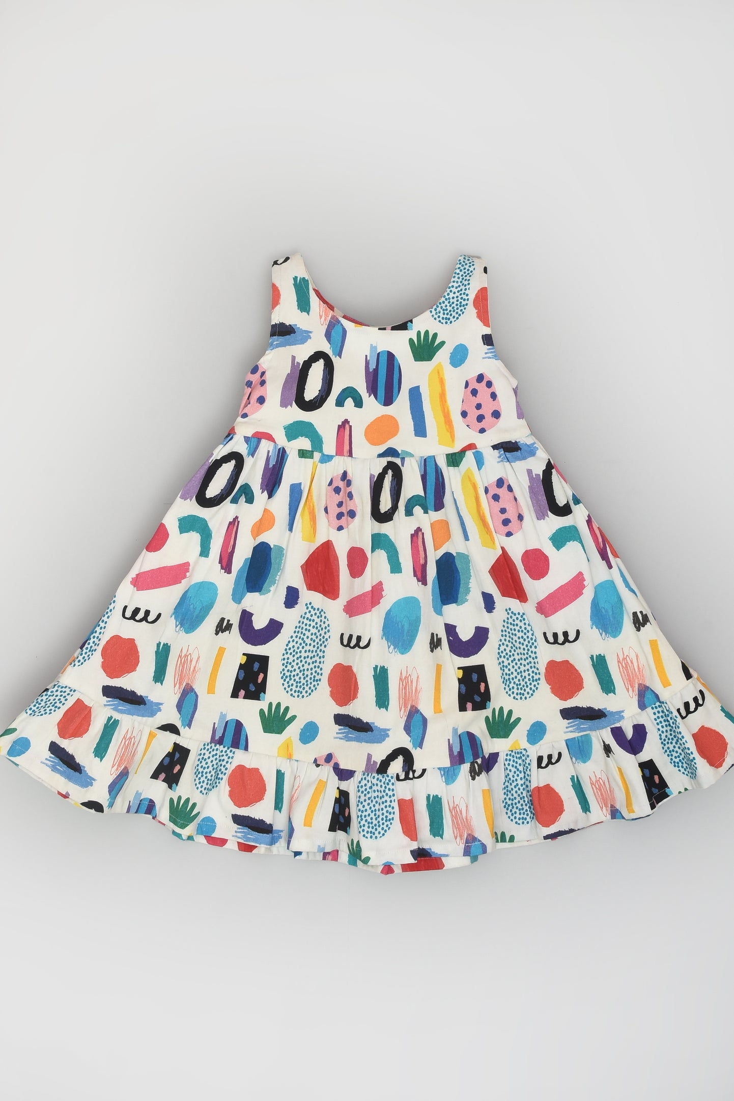 Colourful Abstract Razorback Dress