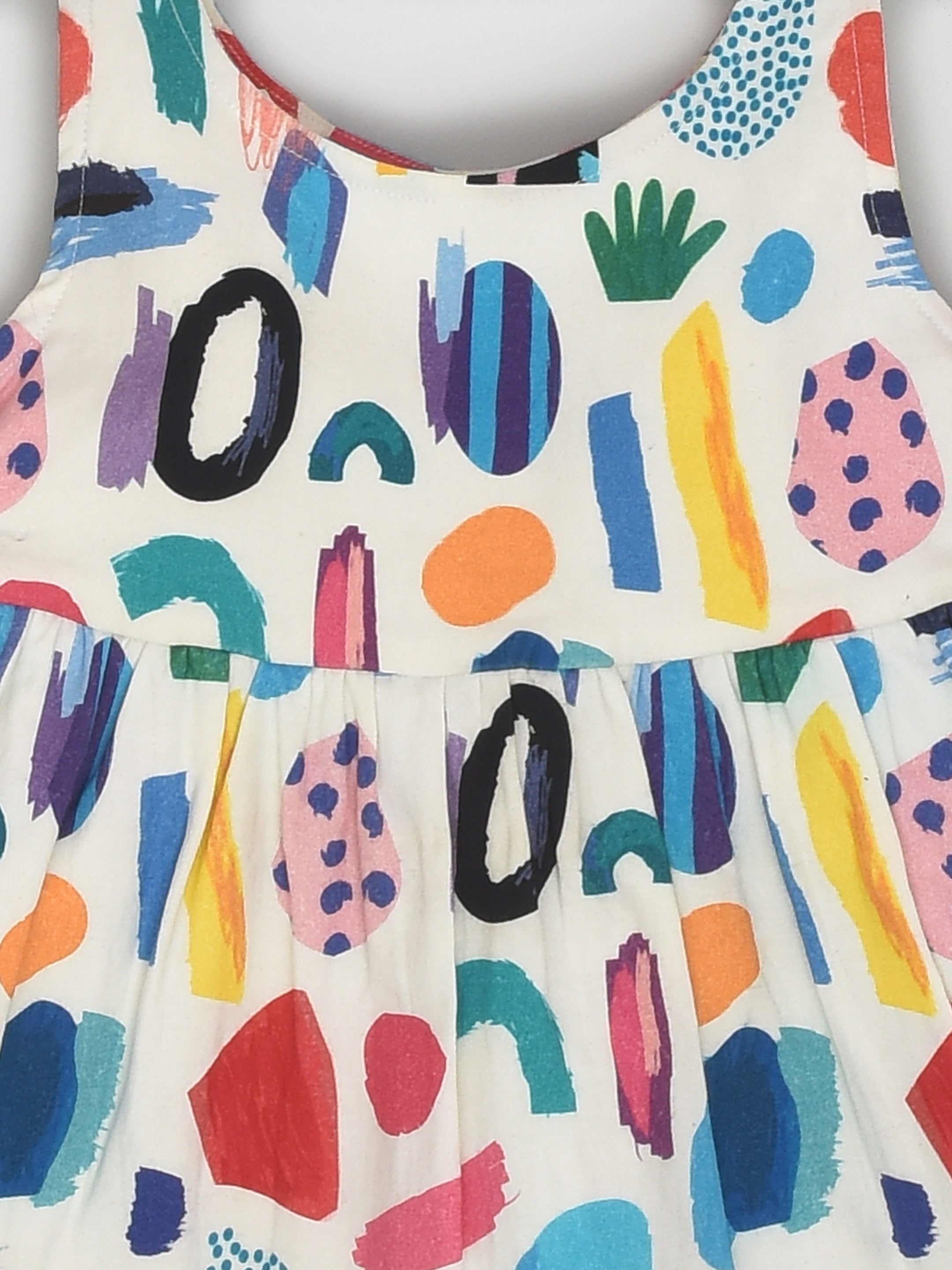 Colourful Abstract Razorback Dress