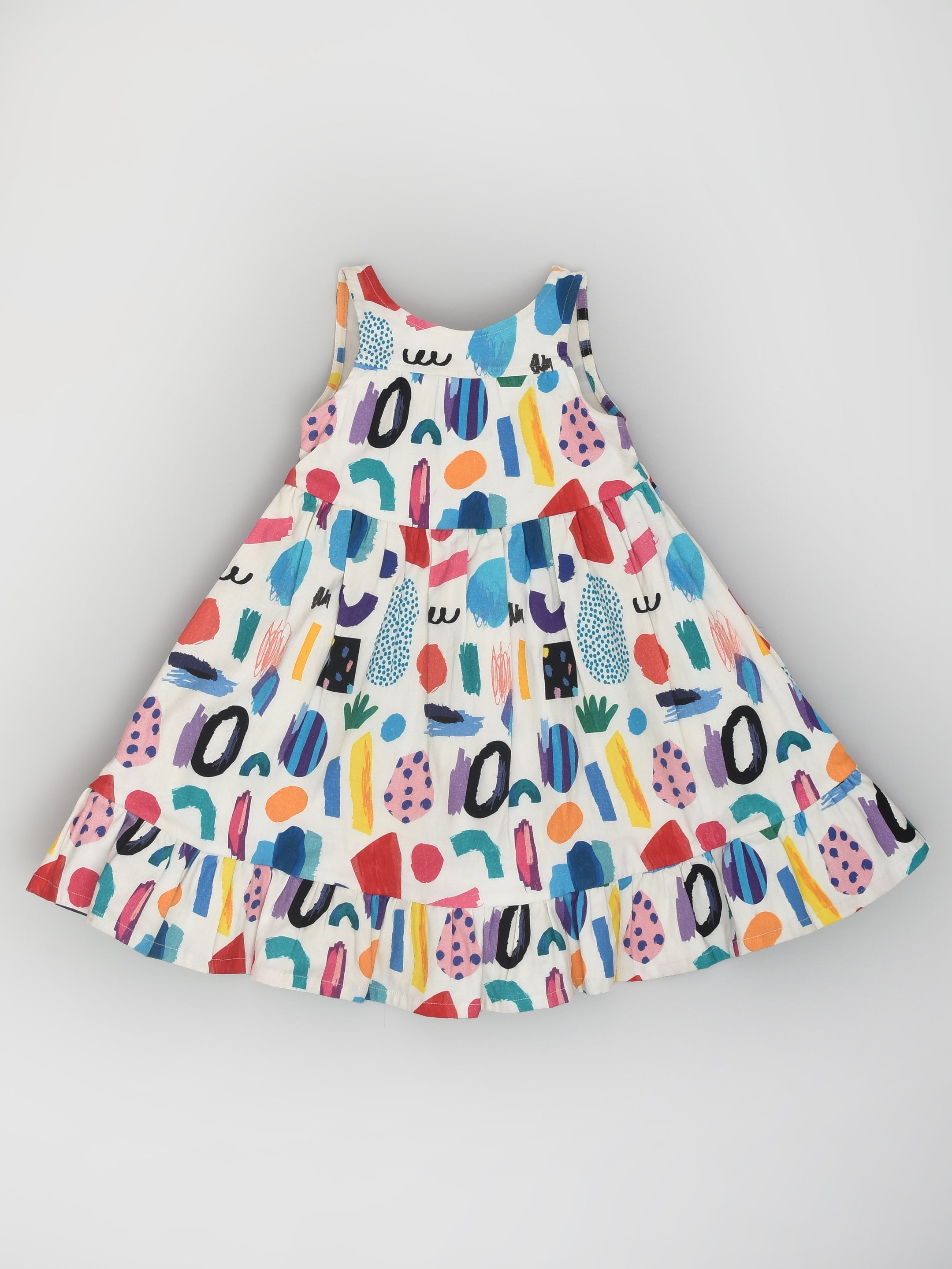 Colourful Abstract Razorback Dress