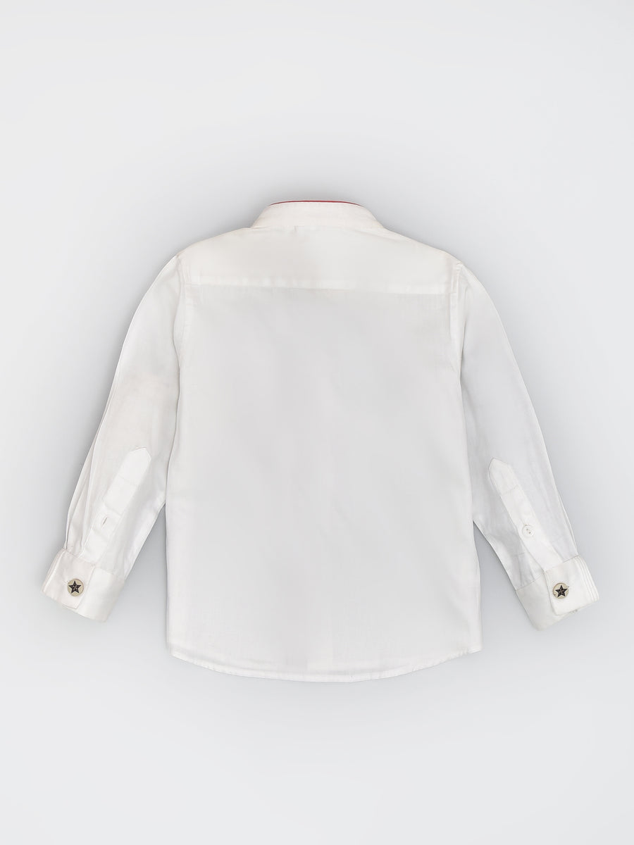 Shirt with Reindeer embellishment - Red