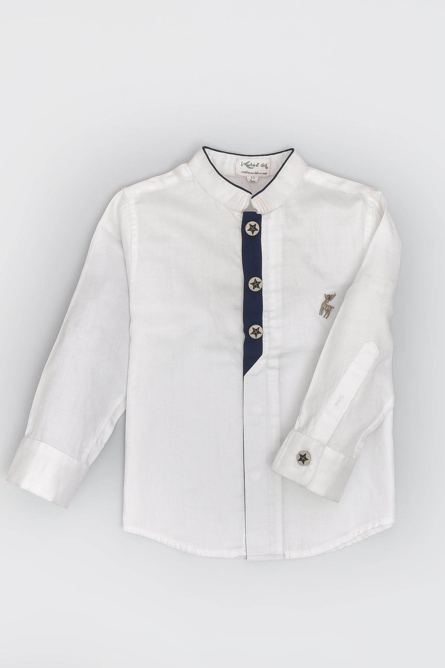 قميص بزخرفة حيوان الرنة - أزرق