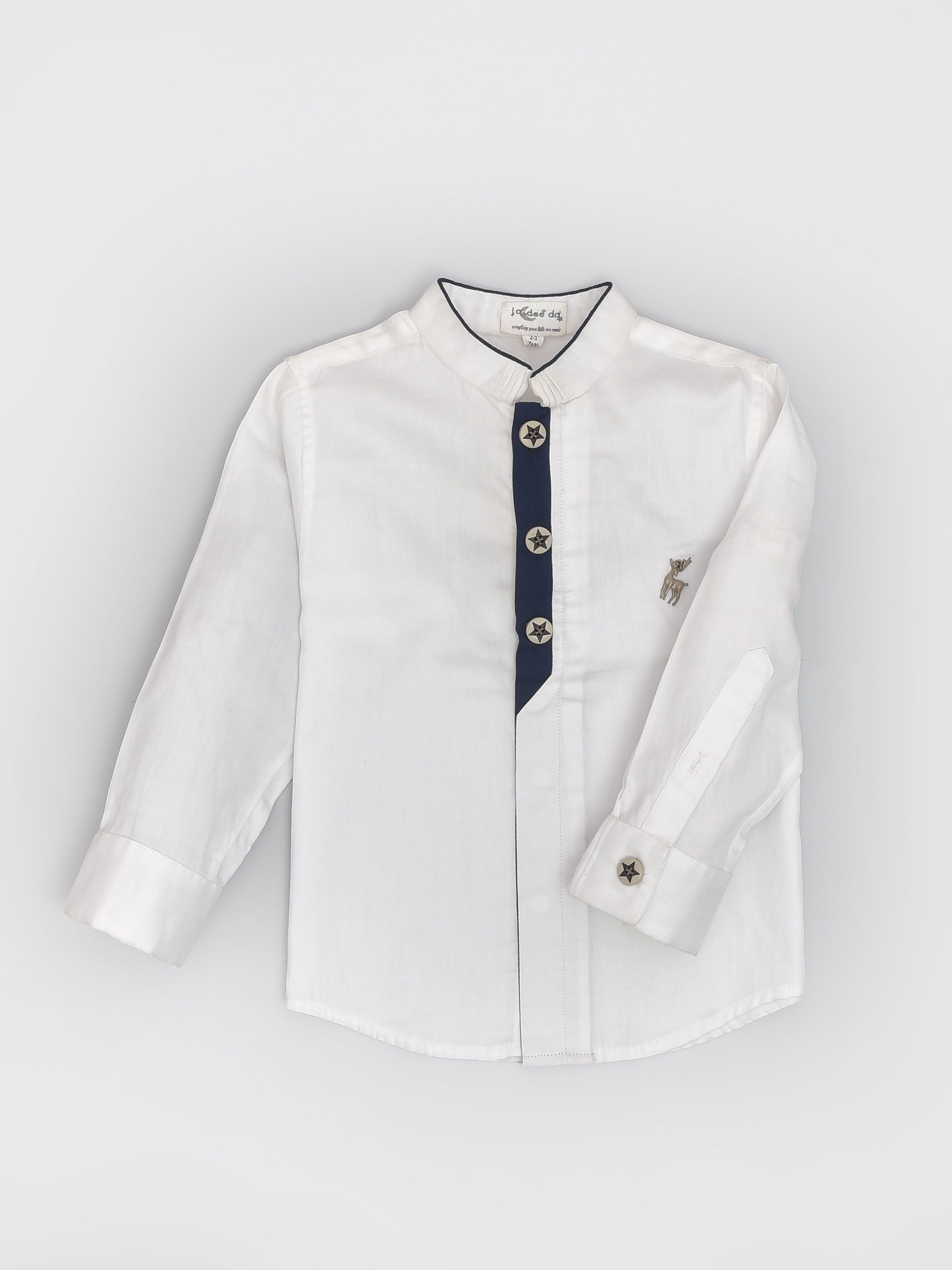 قميص بزخرفة حيوان الرنة - أزرق