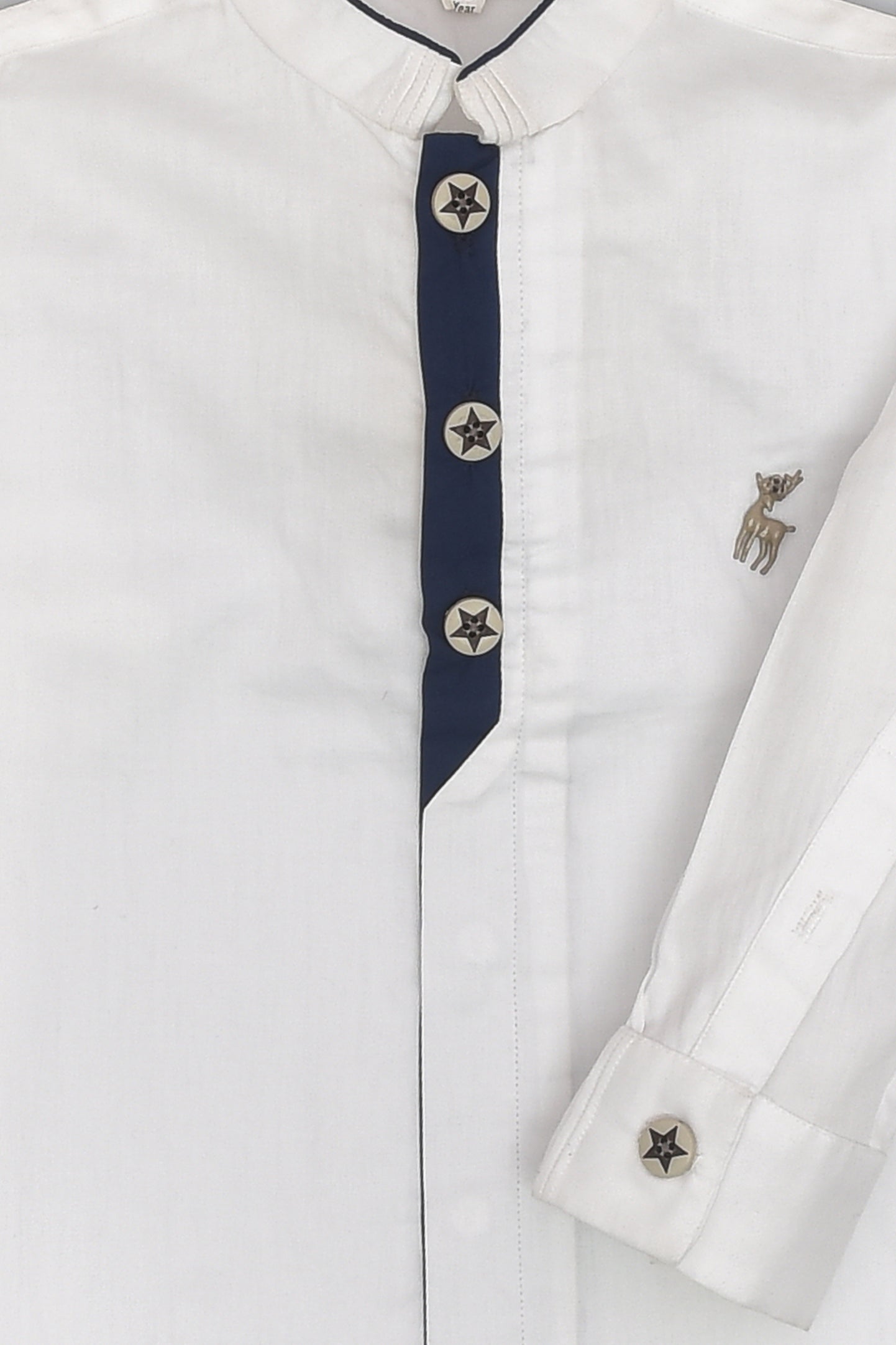 قميص بزخرفة حيوان الرنة - أزرق