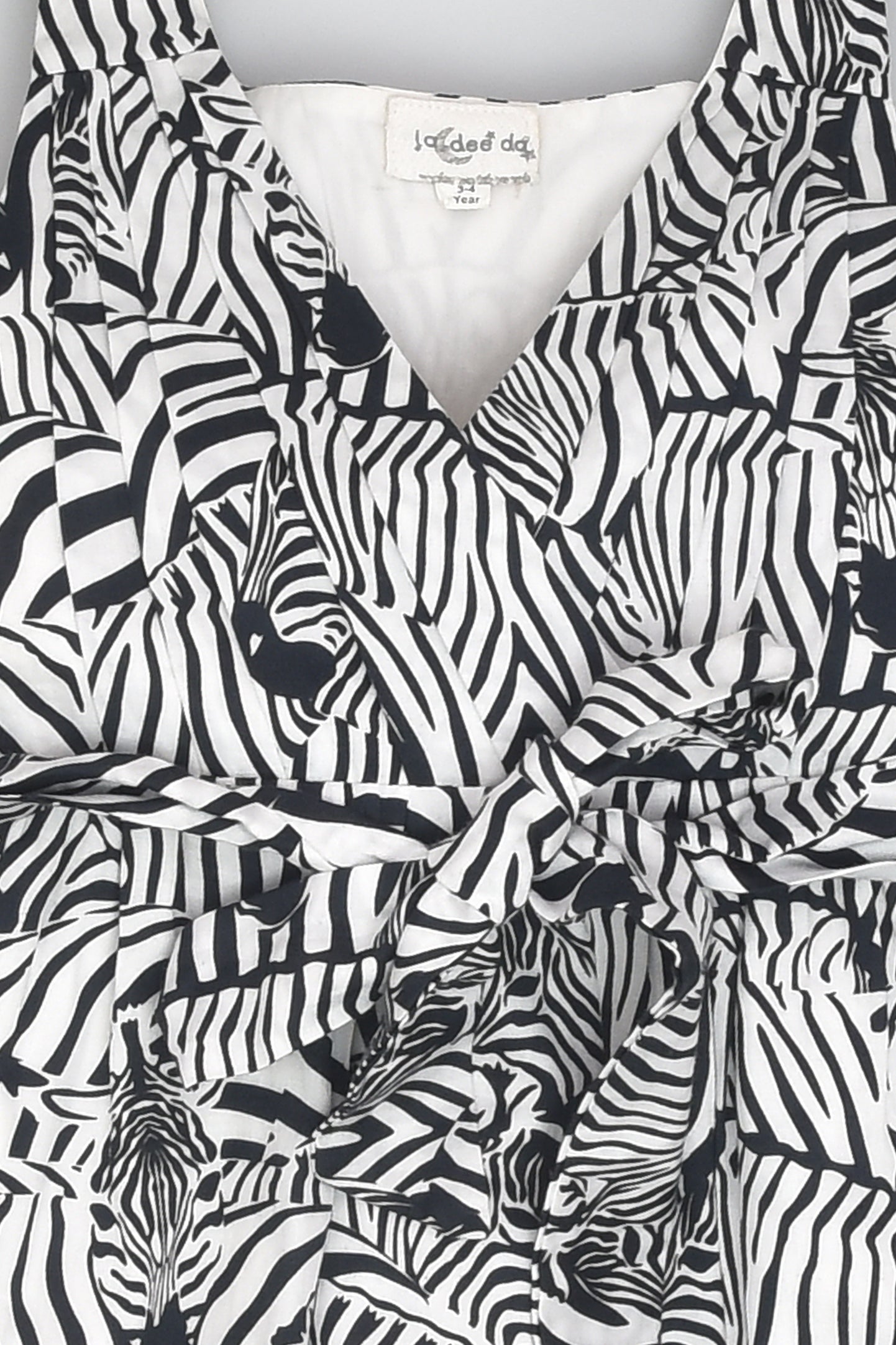 Zebra Print Sleeveless Dress