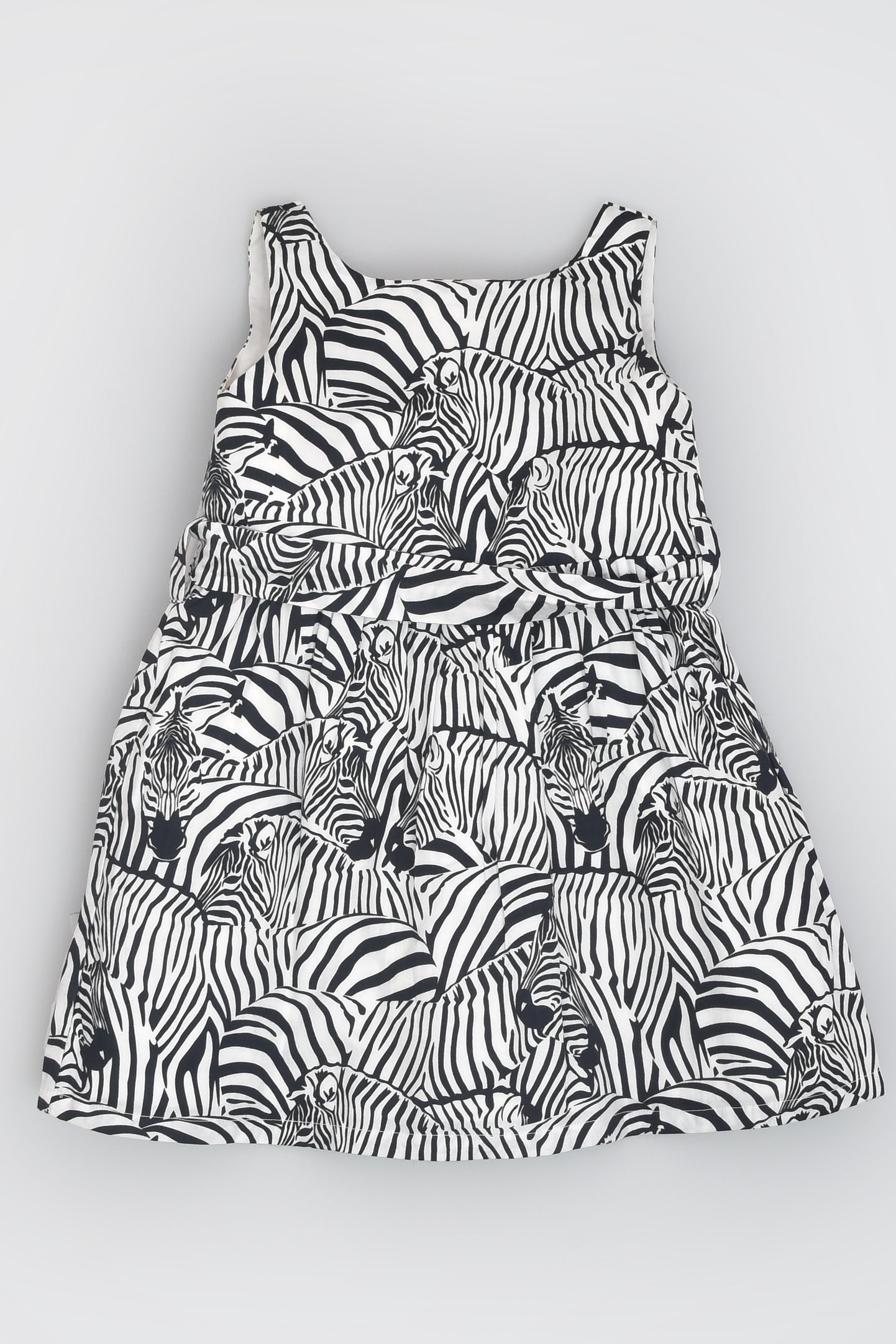 Zebra Print Sleeveless Dress