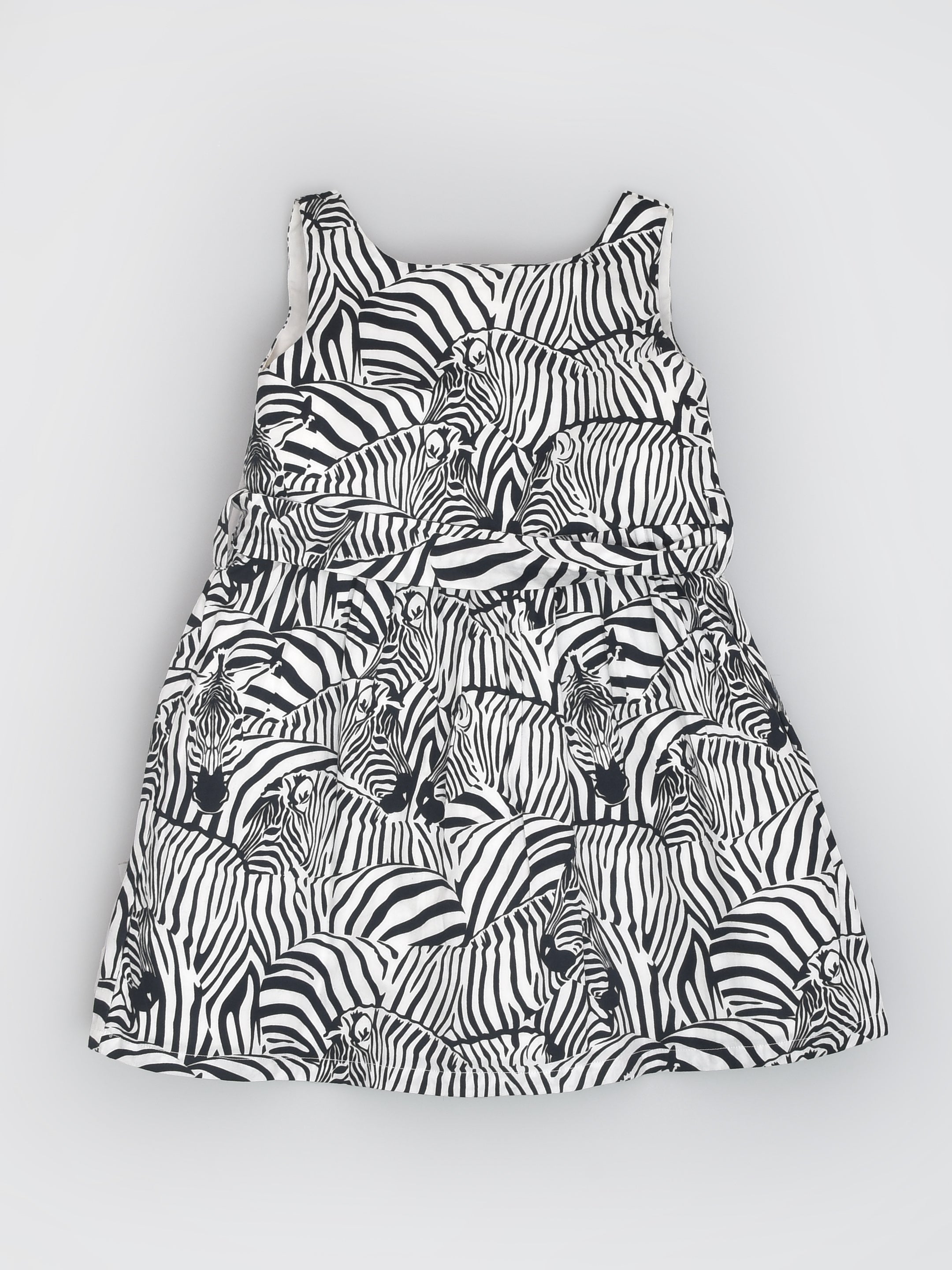 Zebra Print Sleeveless Dress