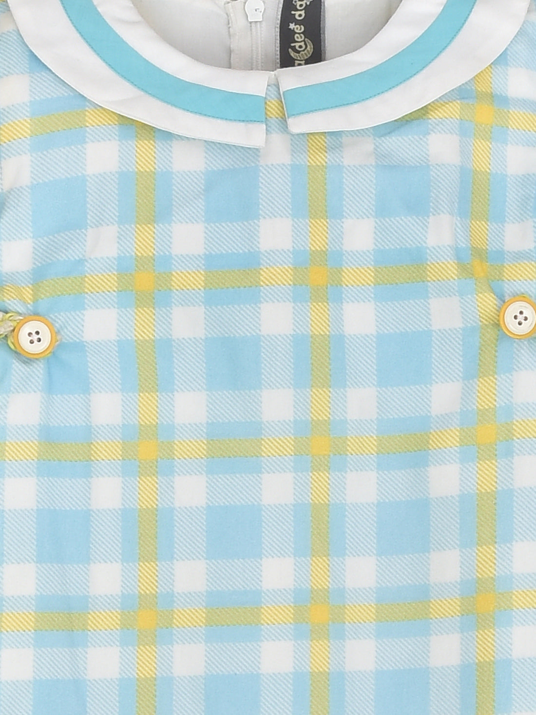 Blue Yellow Checks Dress